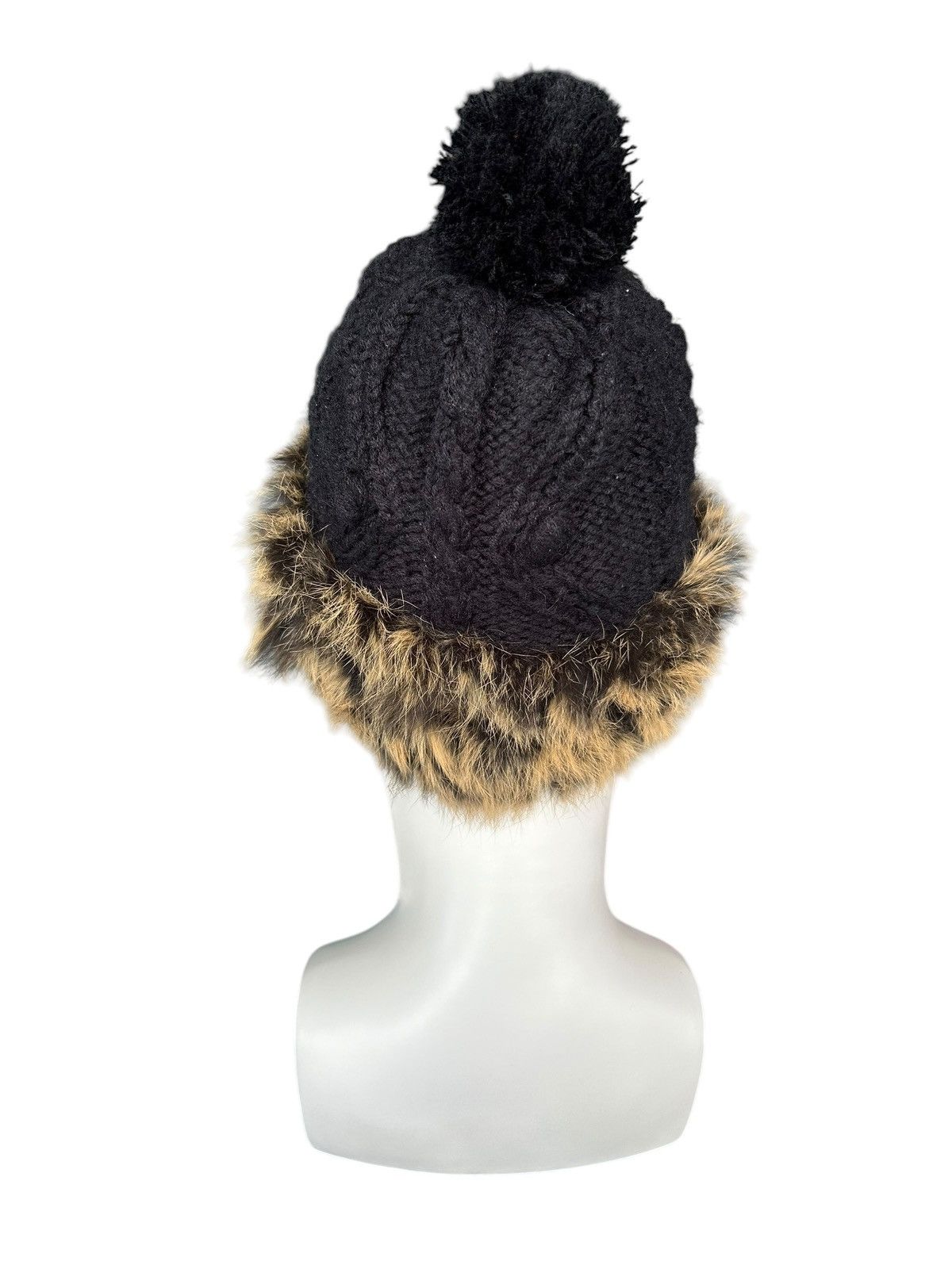 14th Addiction × If Six Was Nine × Le Grande Bleu (L.G.B.) Punk Bondage Style Knitt fur Beanie Hats ☠️☠️ Size ONE SIZE - 4 Thumbnail