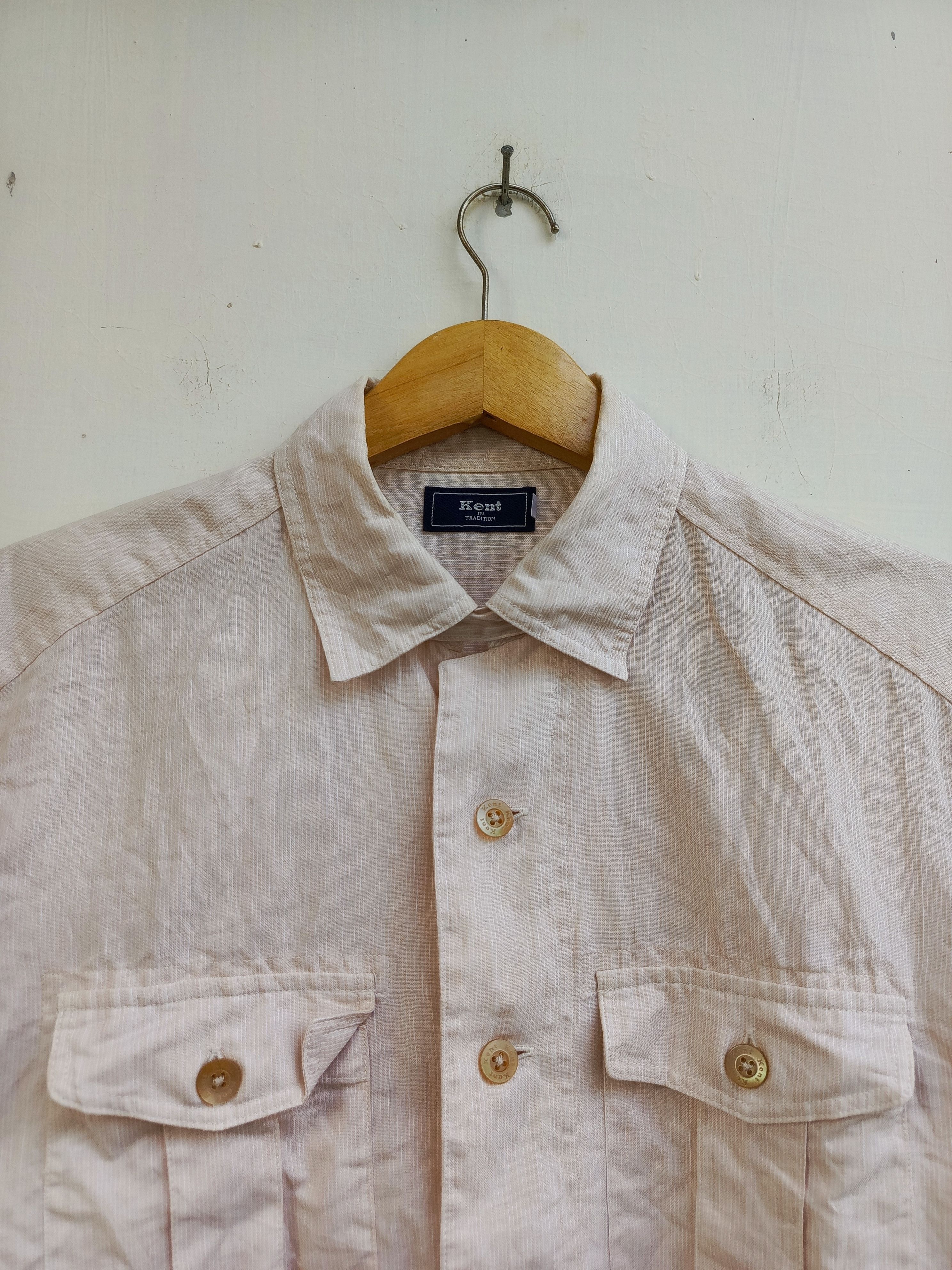 Japanese Brand Kent in Tradition Short Sleeve Shirt – Lightweight Casual Size US M / EU 48-50 / 2 - 2 Thumbnail