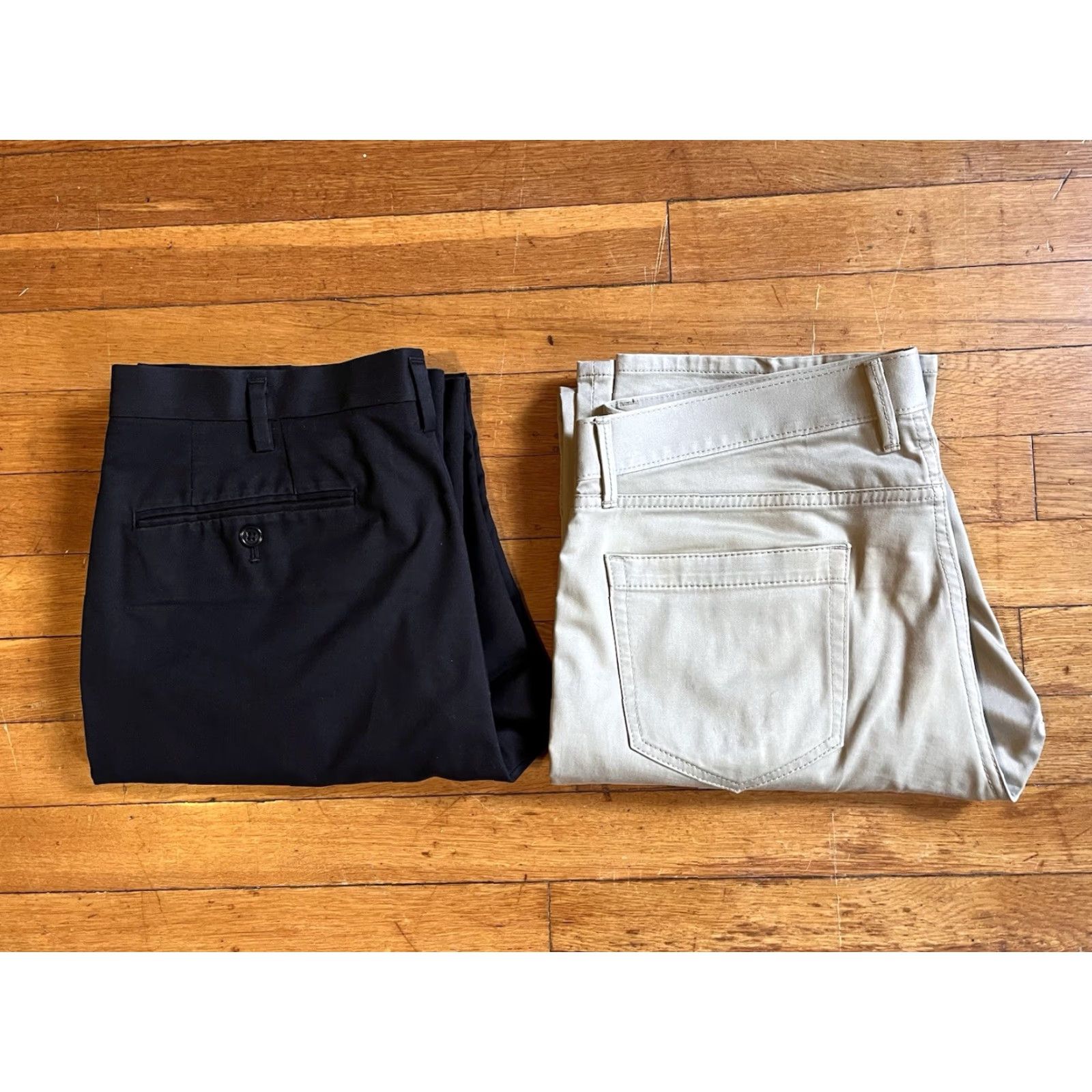 Uniqlo Uniqlo Pants Lot Men’s 34x34 Black Khaki Shirt? Size US 34 / EU 50 - 2 Thumbnail