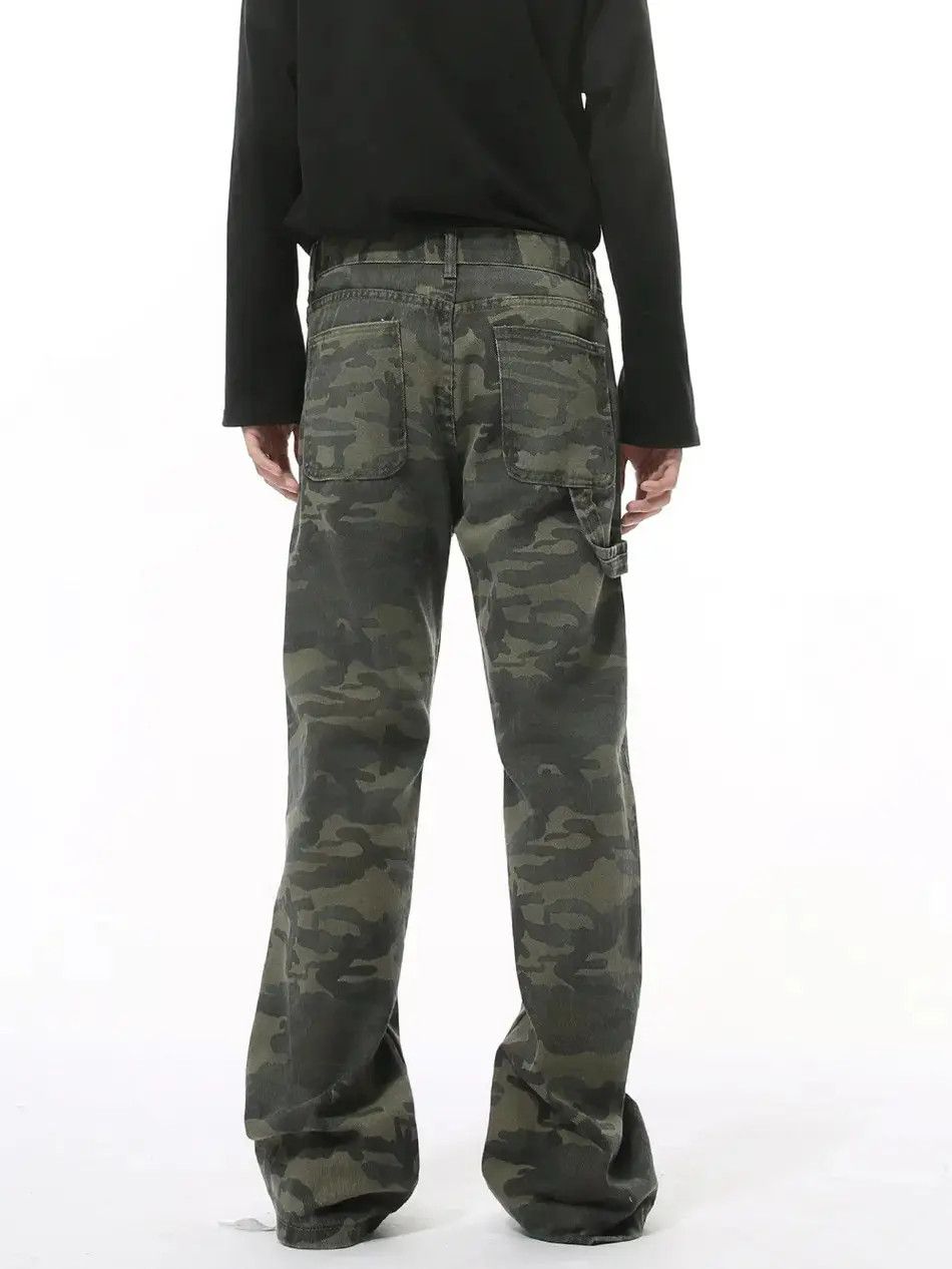 Japanese Brand Retro patchwork camouflage casual jeans Size US 32 / EU 48 - 3 Thumbnail
