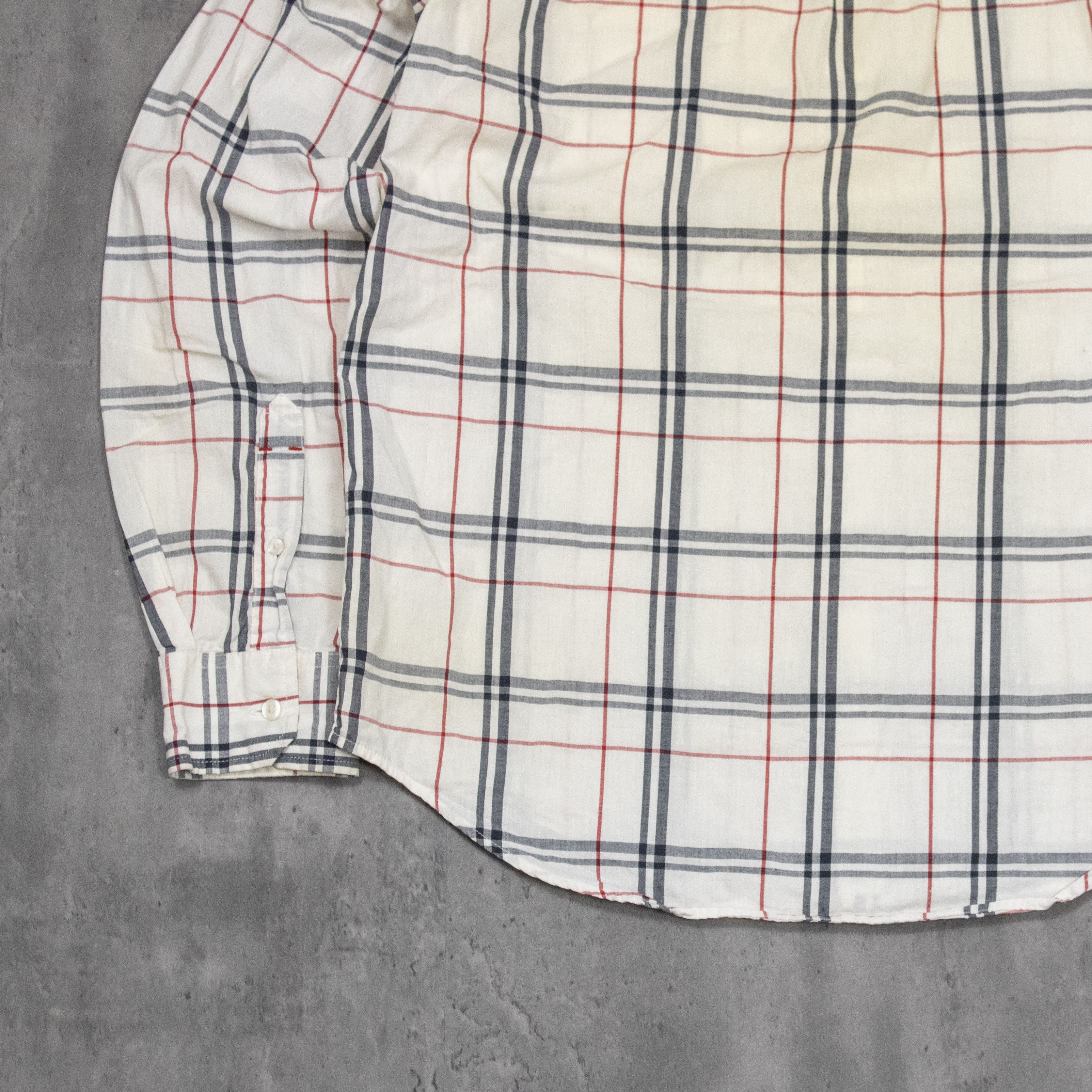 American Eagle Outfitters Y2K 00's American Eagle Nova Check White Button Up Shirt Size US M / EU 48-50 / 2 - 8 Thumbnail