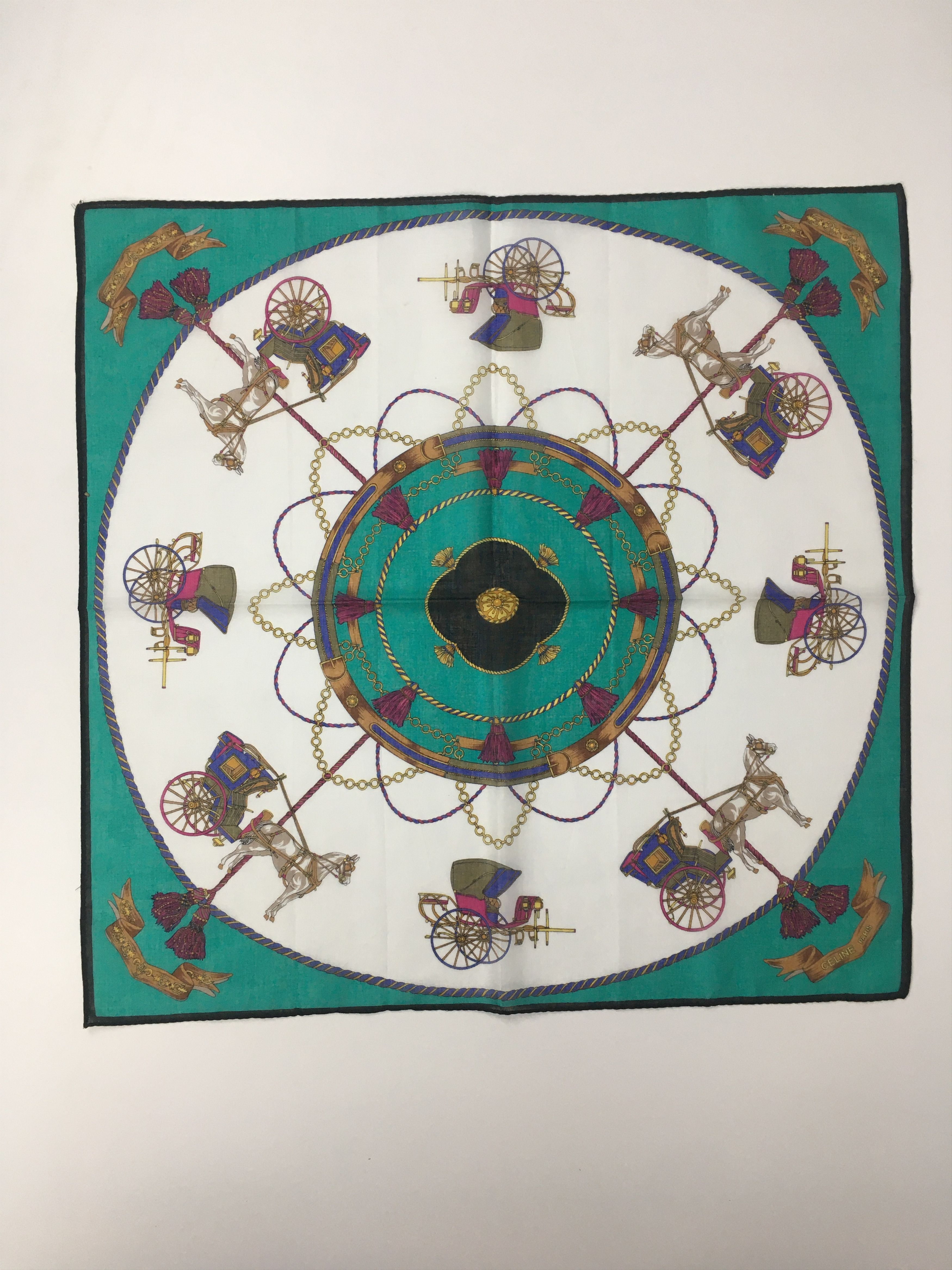 Celine Celine Handkerchief / Bandana / Neckerchief HKC0146 Size ONE SIZE - 3 Thumbnail