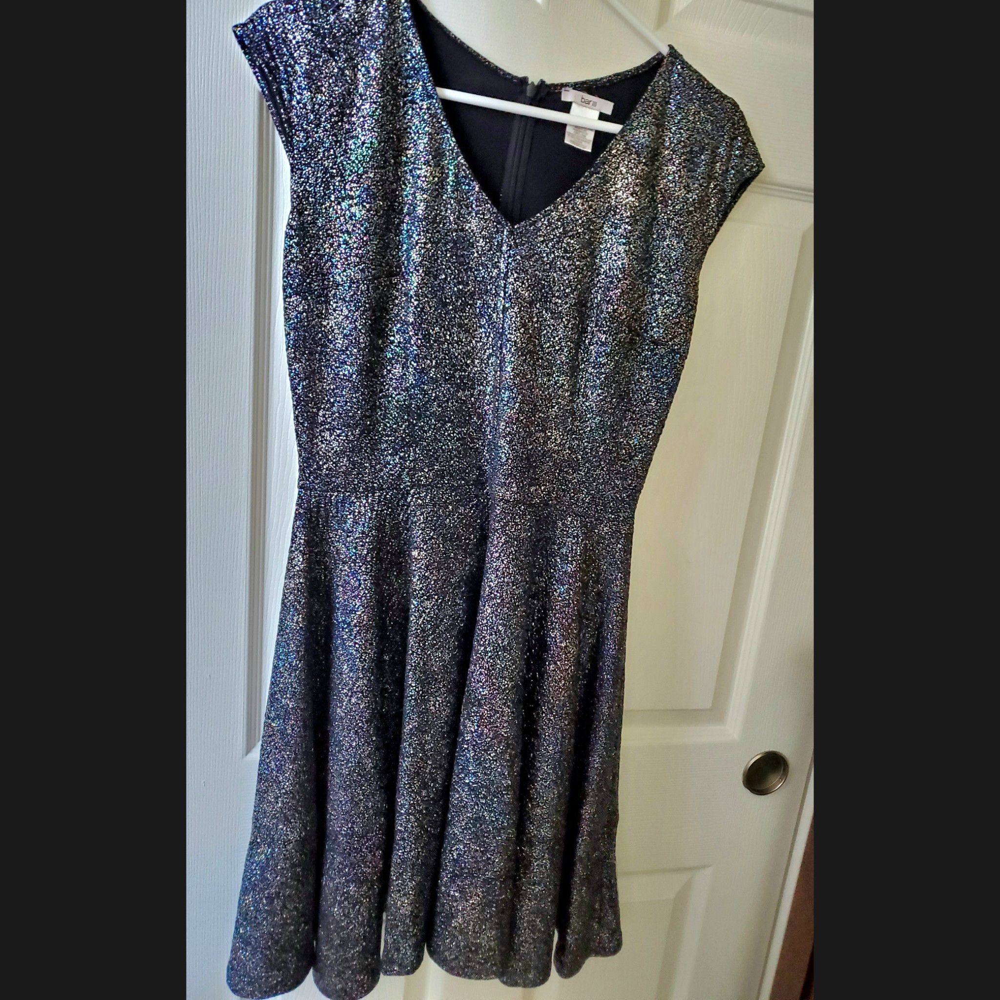 Bar III Multi-colored sparkly Bar lll dress (size L) Size L / US 10 / IT 46 - 1 Thumbnail