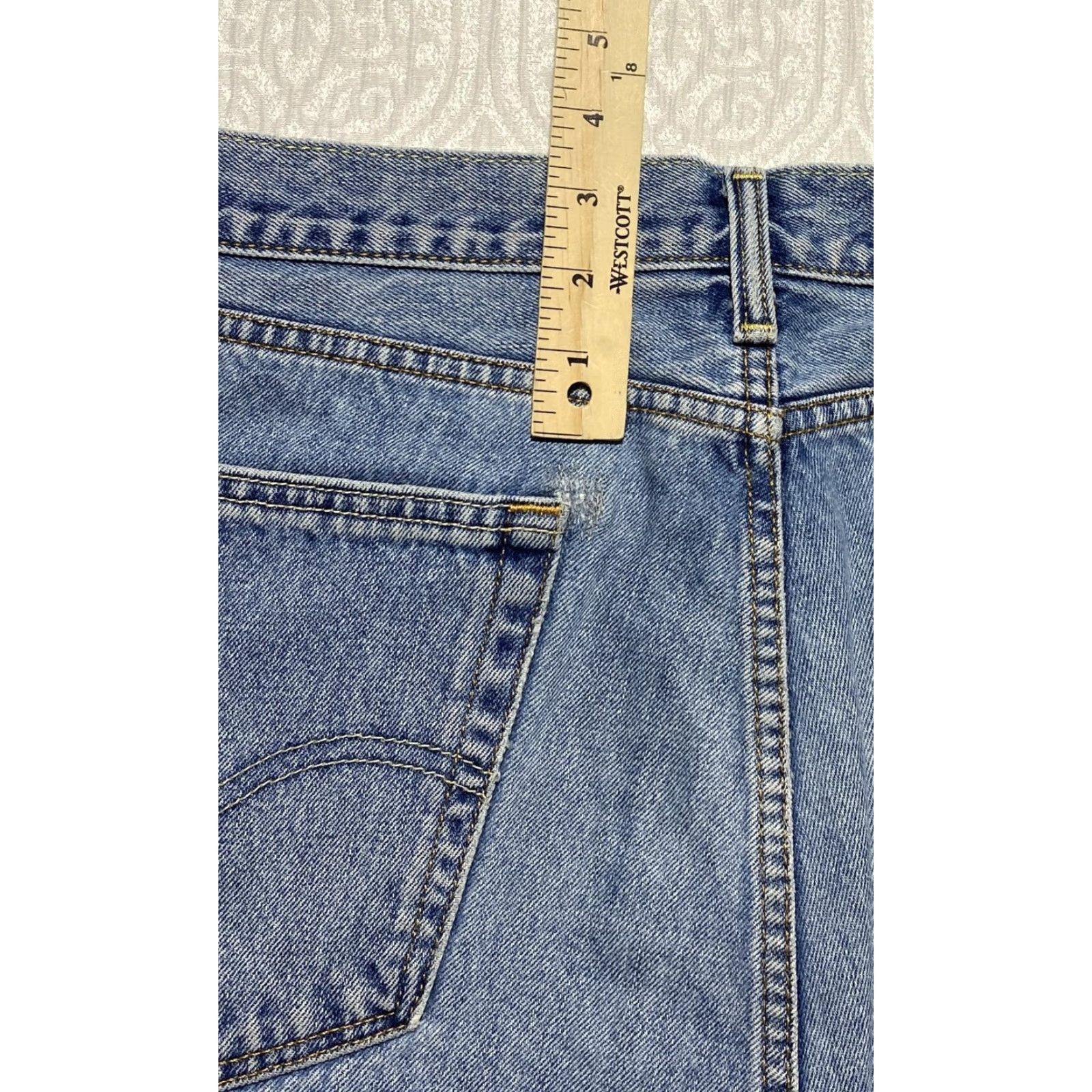 Levi's Levi's 505 Jeans Mens 36x32 Blue Denim Straight Leg Regular Fit Zip Fly Red Tab 5-Pocket Design Size US 36 / EU 52 - 2 Thumbnail