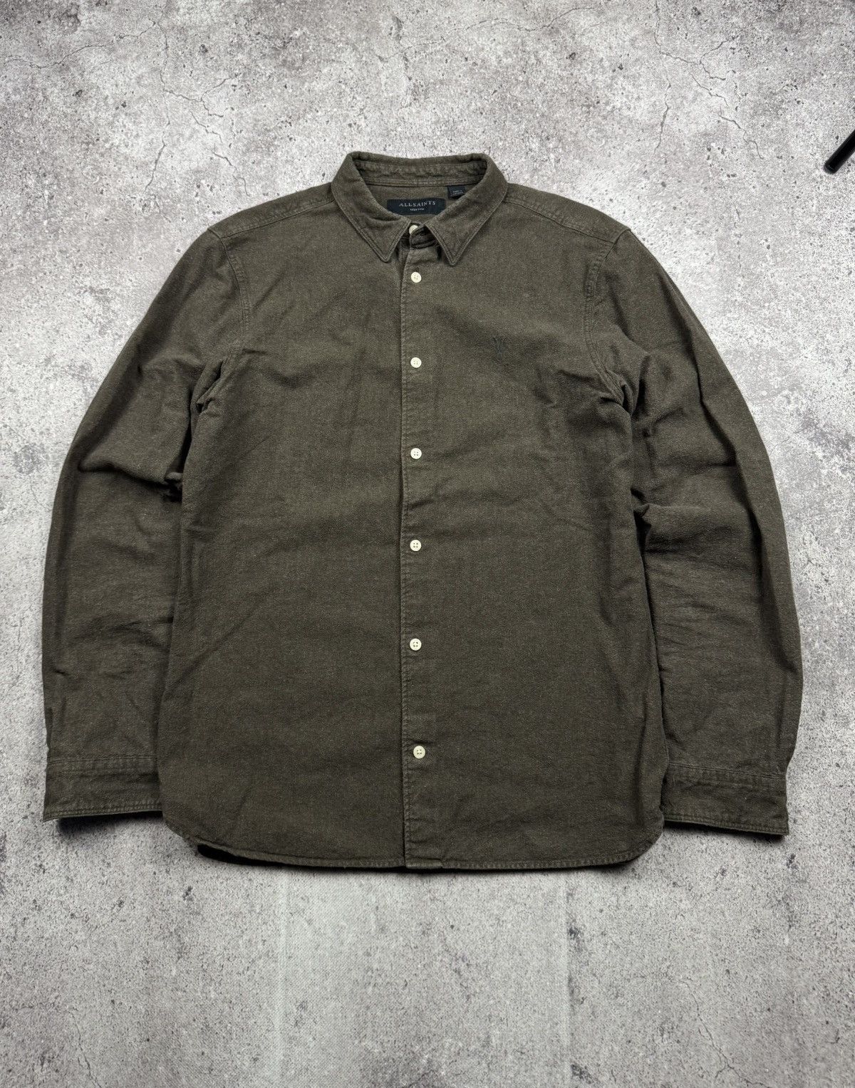 Allsaints Vintage Allsaints flannel Brown Shirt Y2K Plaid Japanesse Size US M / EU 48-50 / 2 - 1 Thumbnail
