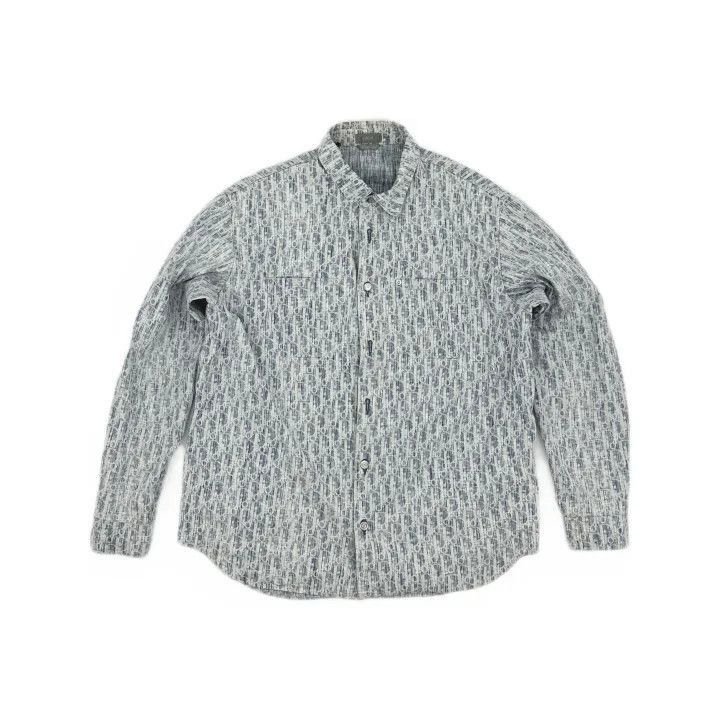 Dior Dior Dior Oblique Print Classic Long Sleeve Shirt 0079-250 Size US L / EU 52-54 / 3 - 2 Thumbnail