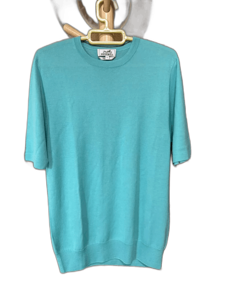 Hermes Hermes Cashmere Short Sleeve Knit Shirt Size US S / EU 44-46 / 1 - 1 Thumbnail