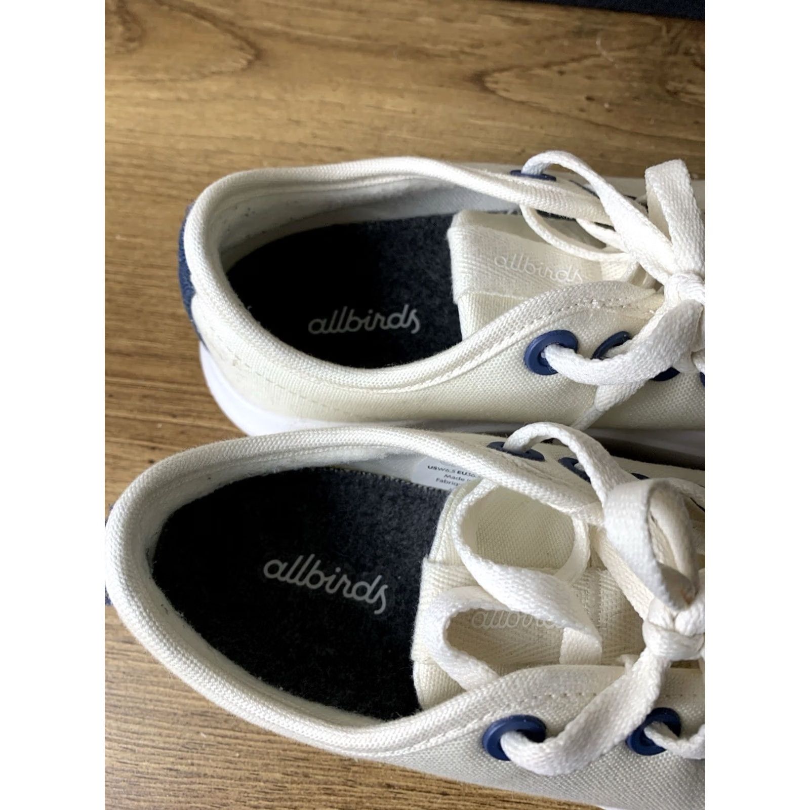 Allbirds ALLBIRDS CP2 White Canvas Piper Sneakers Women 6.5 Lace Up Low Top - Activewear Size M / US 6-8 / IT 42-44 - 4 Thumbnail