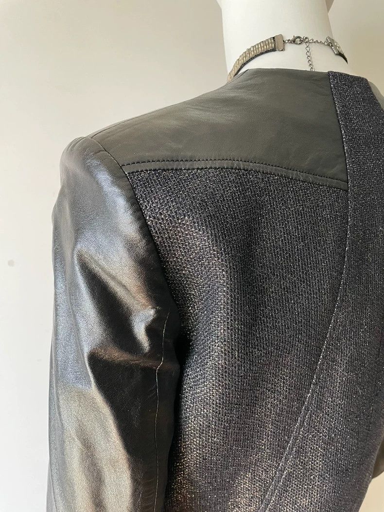 Helmut Lang HELMUT LANG size2 Metallic sheepskin simple style coat Size M / US 6-8 / IT 42-44 - 2 Thumbnail