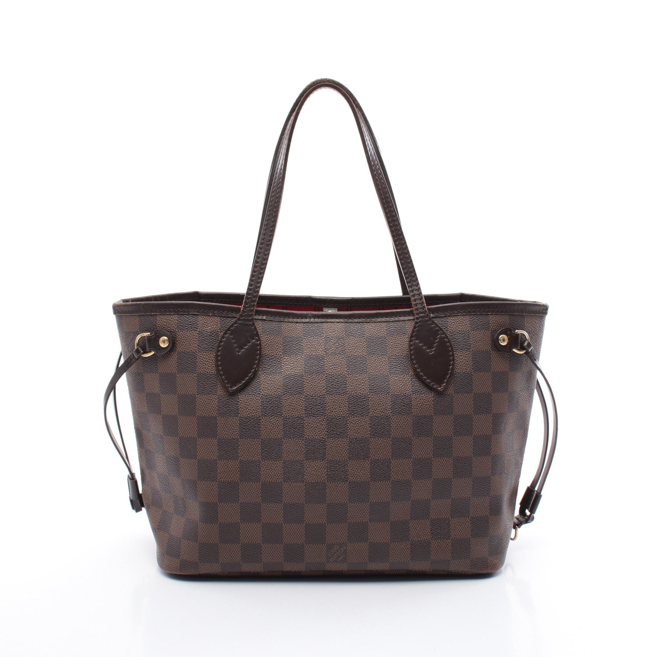 Louis Vuitton Louis Vuitton Neverfull Pm Damier Ebene Handbag Tote Bag Leather Brown Size ONE SIZE - 1 Thumbnail