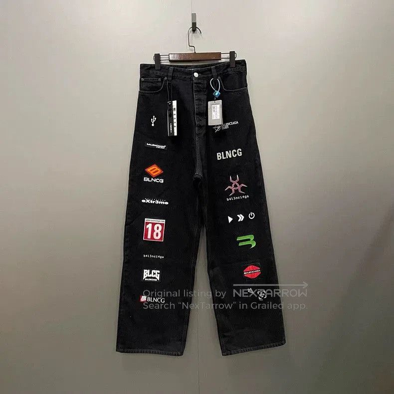 Balenciaga Balenciaga Double Hook Denim Jeans. Size US 26 / EU 42 - 1 Thumbnail