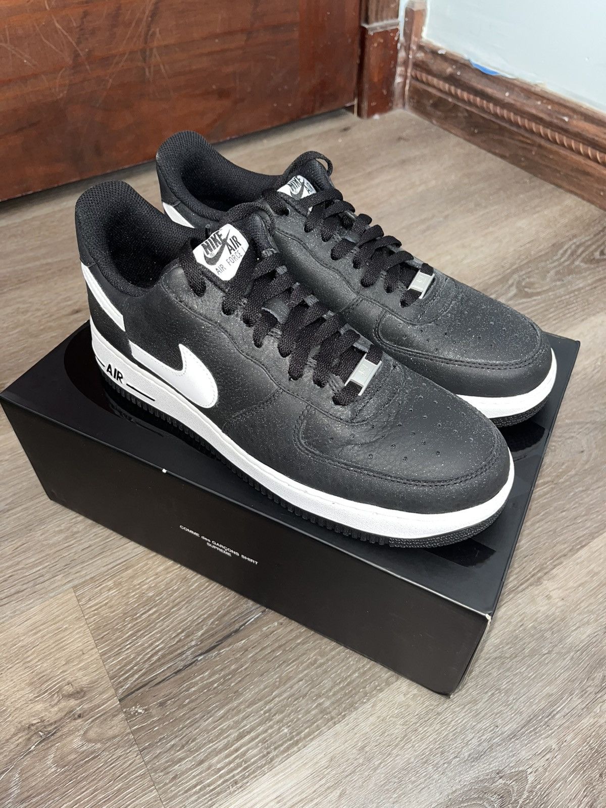 Comme des Garcons SHIRT × Supreme Supreme x CDG x Nike Split Logo AF1 Size US 10 / EU 43 - 2 Thumbnail