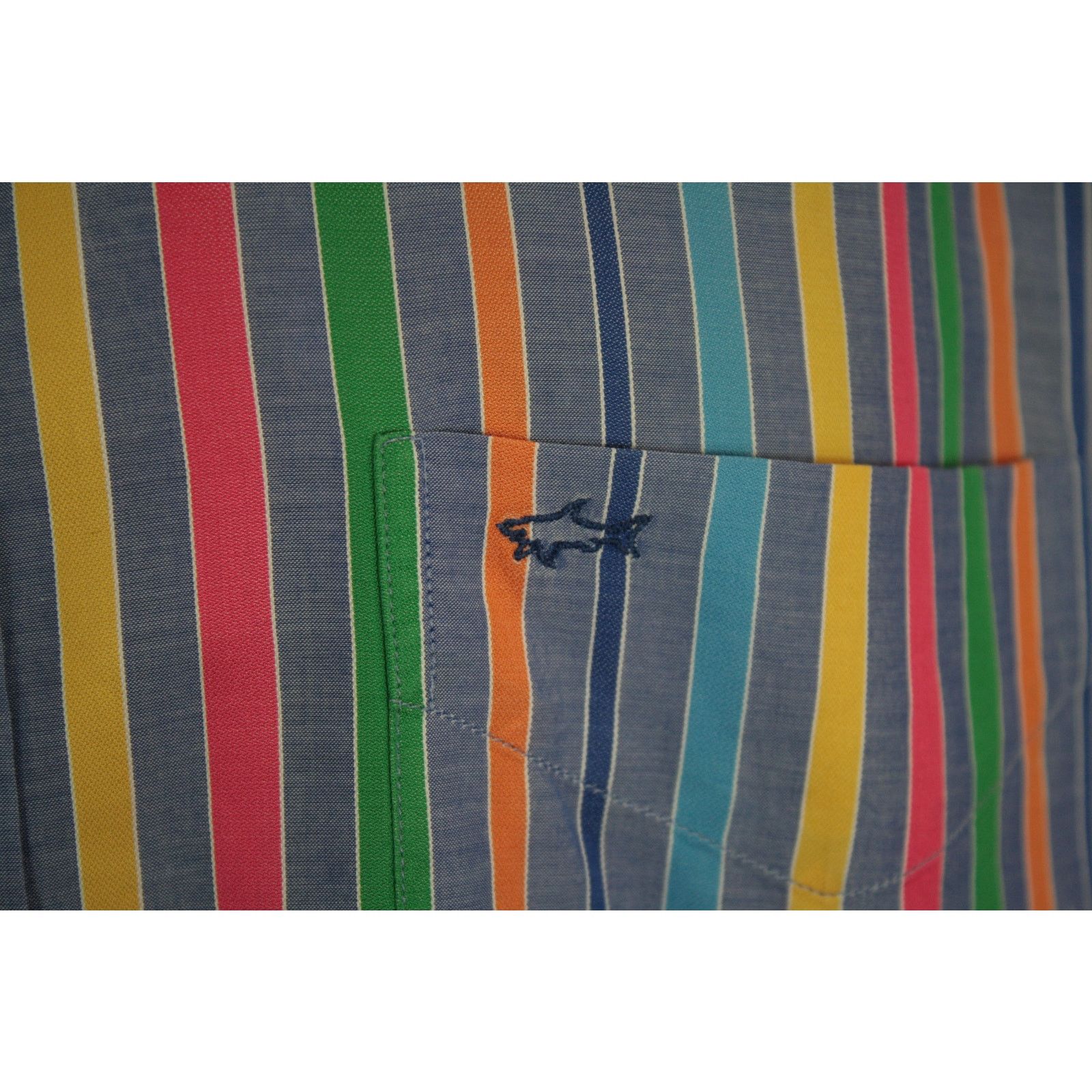 Paul & Shark Paul & Shark Italy Striped Button Down Shirt Mens XL 42 Size US XL / EU 56 / 4 - 3 Thumbnail