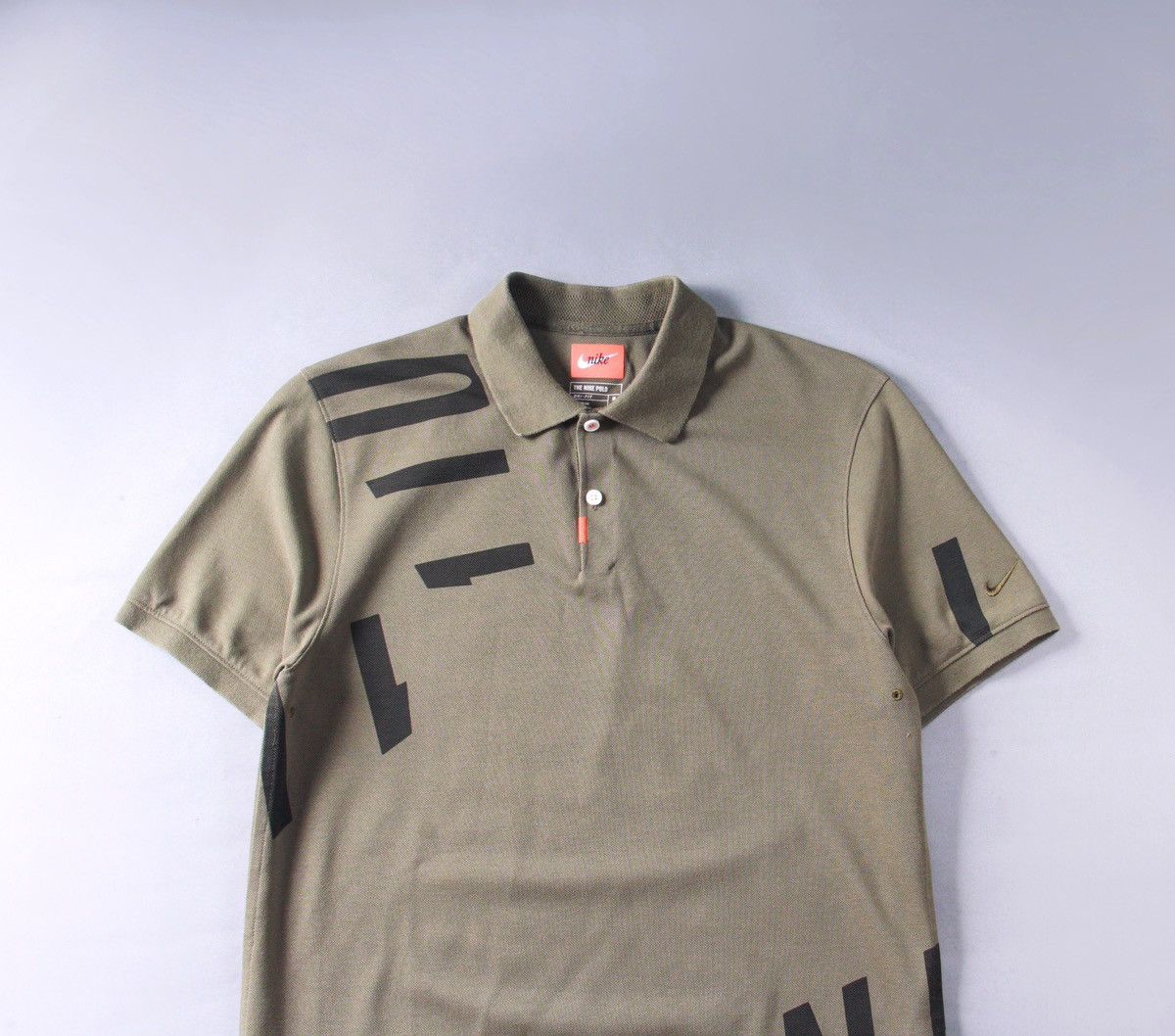 Nike Nike Hacked Logo Slim Golf Polo Khaki Green Swoosh M Size US M / EU 48-50 / 2 - 2 Thumbnail