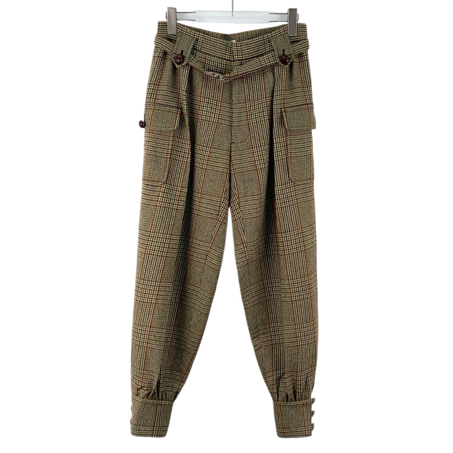 Miu Miu Miu Miu Plaid Wool Pants 36 Size 25" / US 0 / IT 36 - 1 Thumbnail