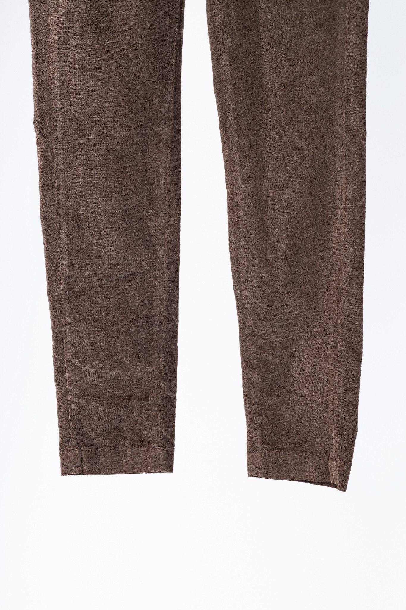 Brunello Cucinelli Brunello Cucinelli Brown Velvet Slim-Fit Pants Size 27" / US 4 / IT 40 - 5 Thumbnail