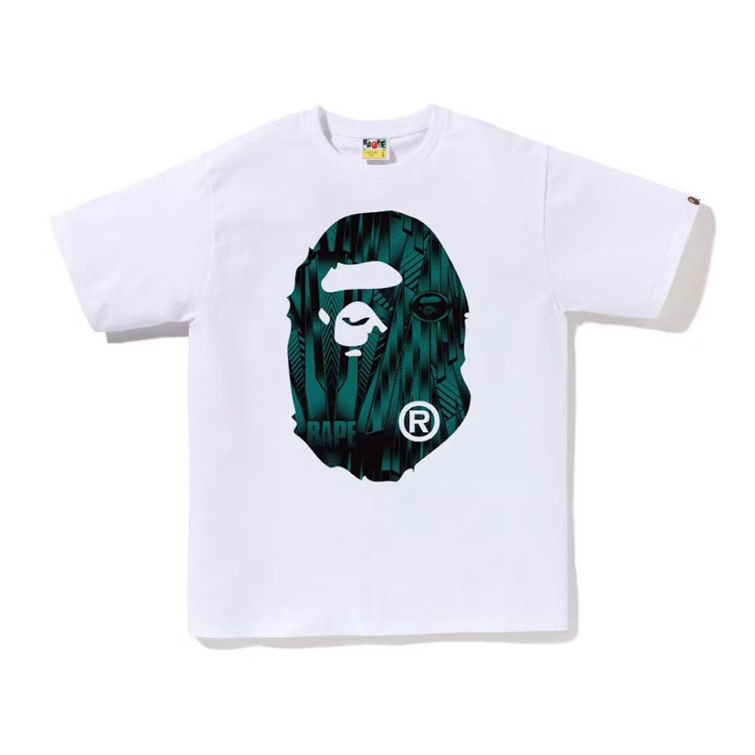 Bape Speed Racer Big Ape Head Tee White Green Size US XXL / EU 58 / 5 - 1 Thumbnail