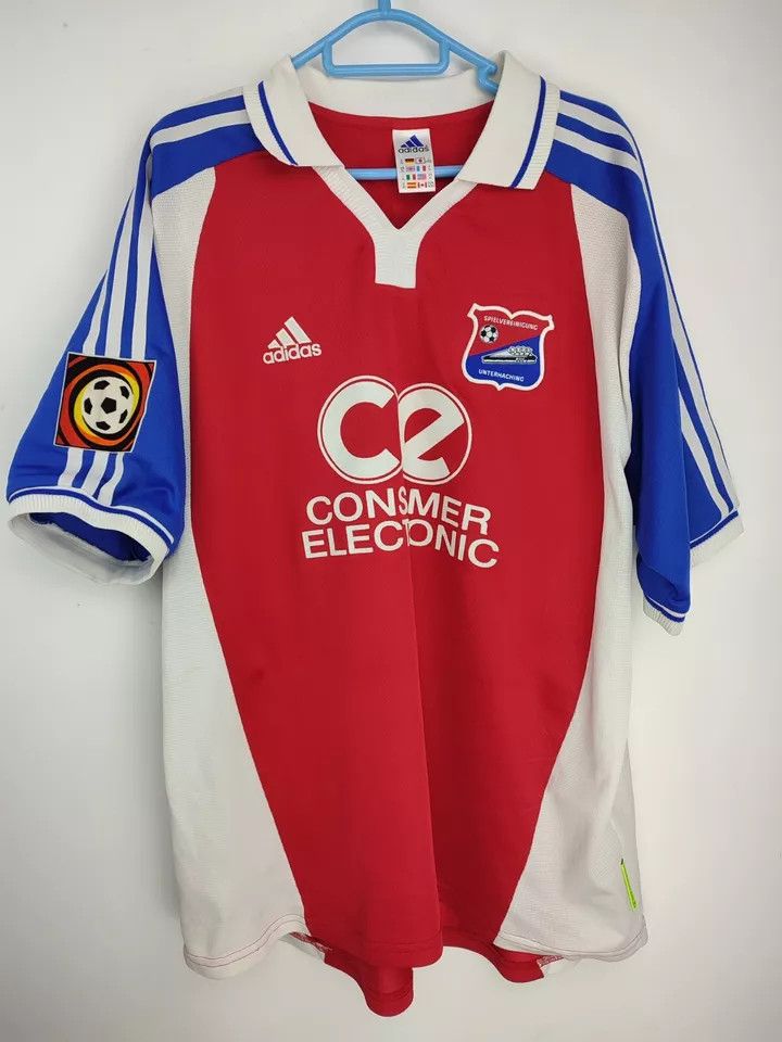Adidas Spvgg Unterhaching home 2000-02 Matchworn #16 Spizak Size US XL / EU 56 / 4 - 1 Thumbnail
