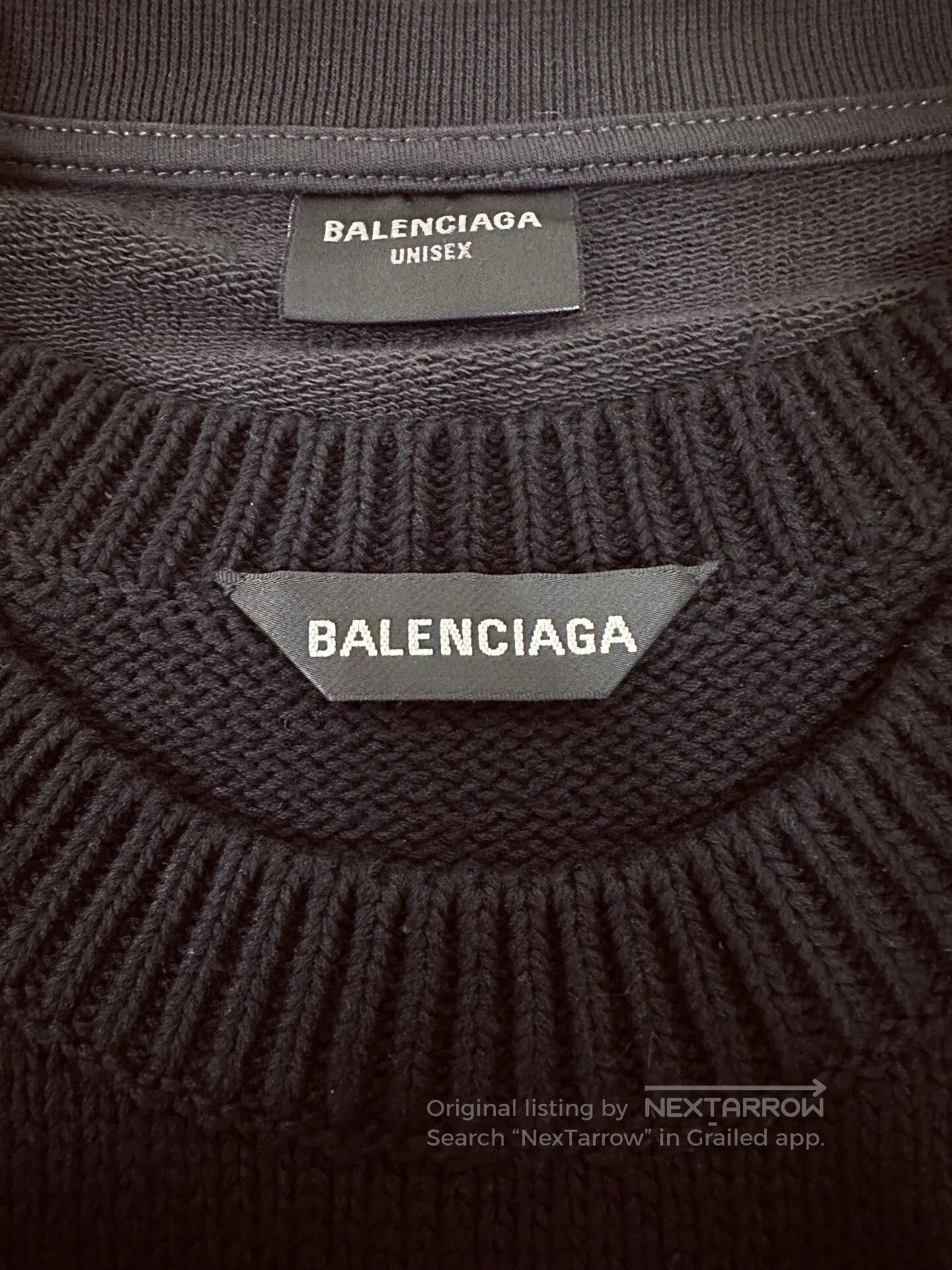 Balenciaga Balenciaga Knit Panel Sweatshirt. Size US L / EU 52-54 / 3 - 3 Thumbnail