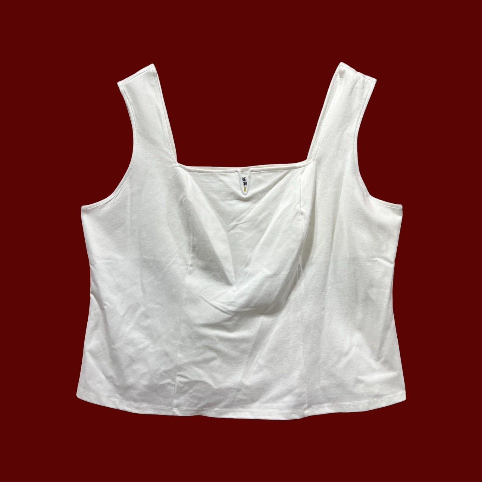 Other Future Collective - Women's Notch Front Tank Top - White - 3 Size 3XL / US 20-22 - 3 Thumbnail