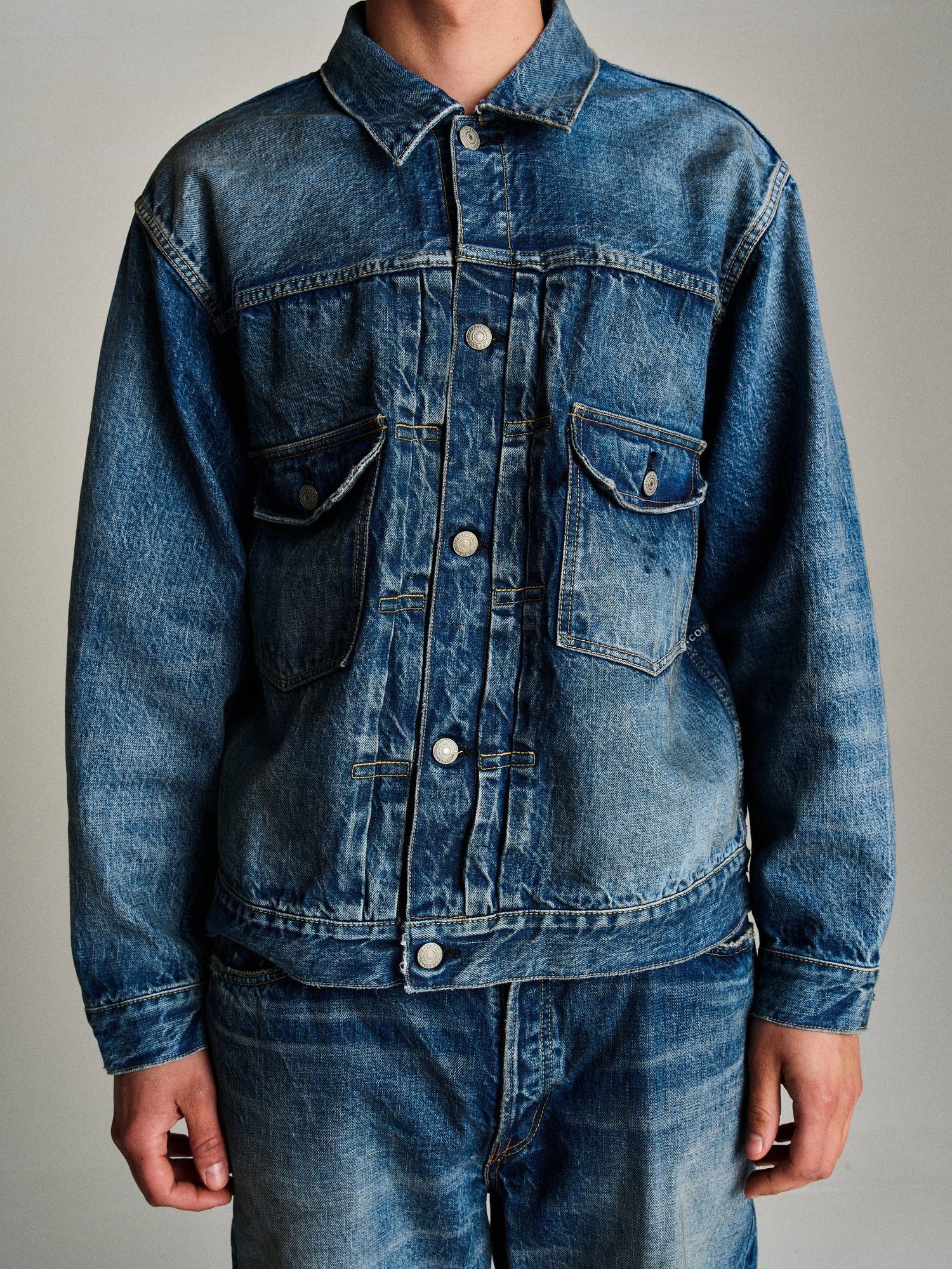 Full Count & Co. 2978-2102 13.7oz Dartford Type II Denim Jacket Size 46 Japan Size US XL / EU 56 / 4 - 4 Thumbnail