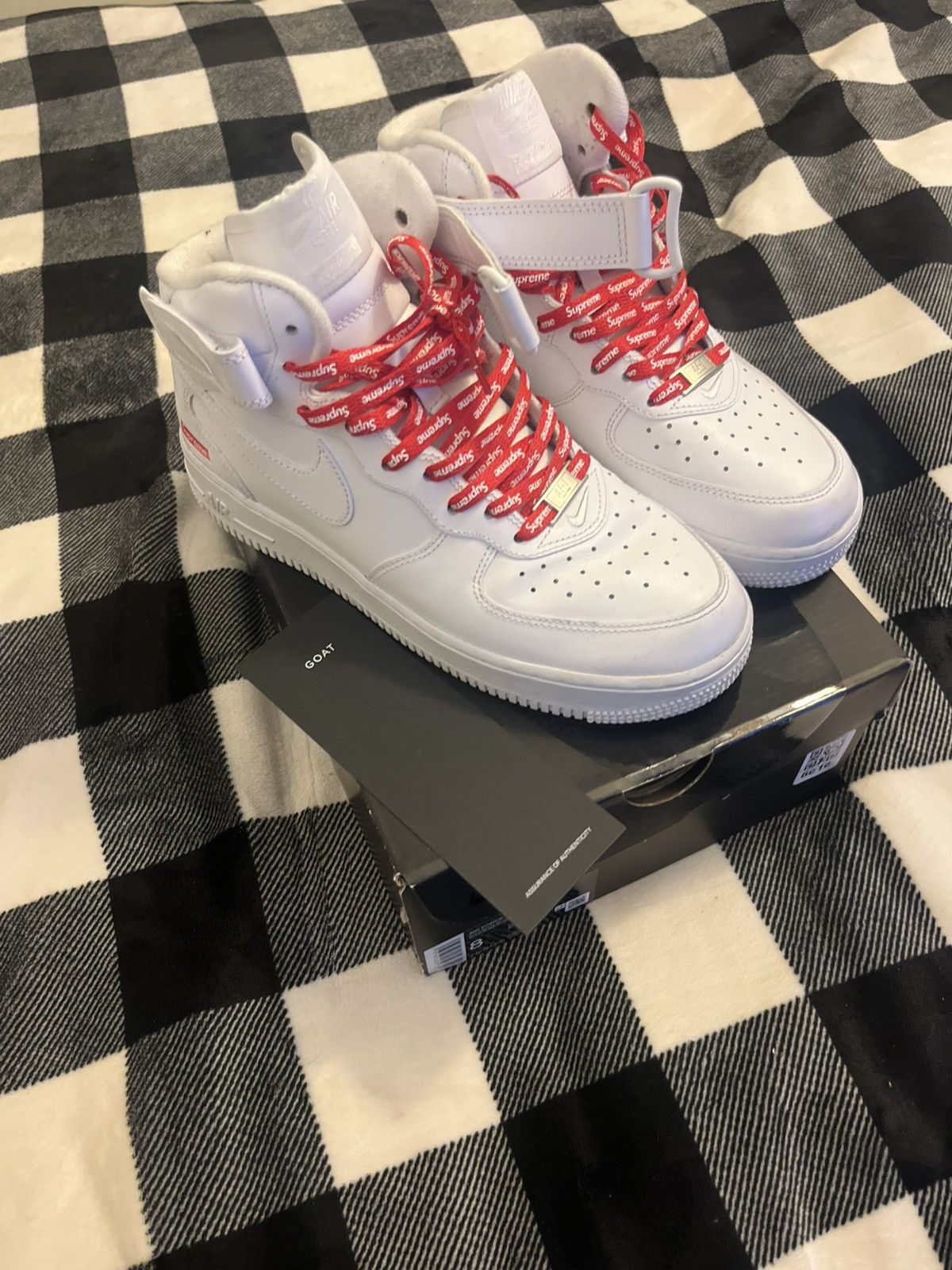 Nike × Supreme Mid/High-Top Supreme Nike Air Forces Size US 8 / EU 41 - 2 Thumbnail
