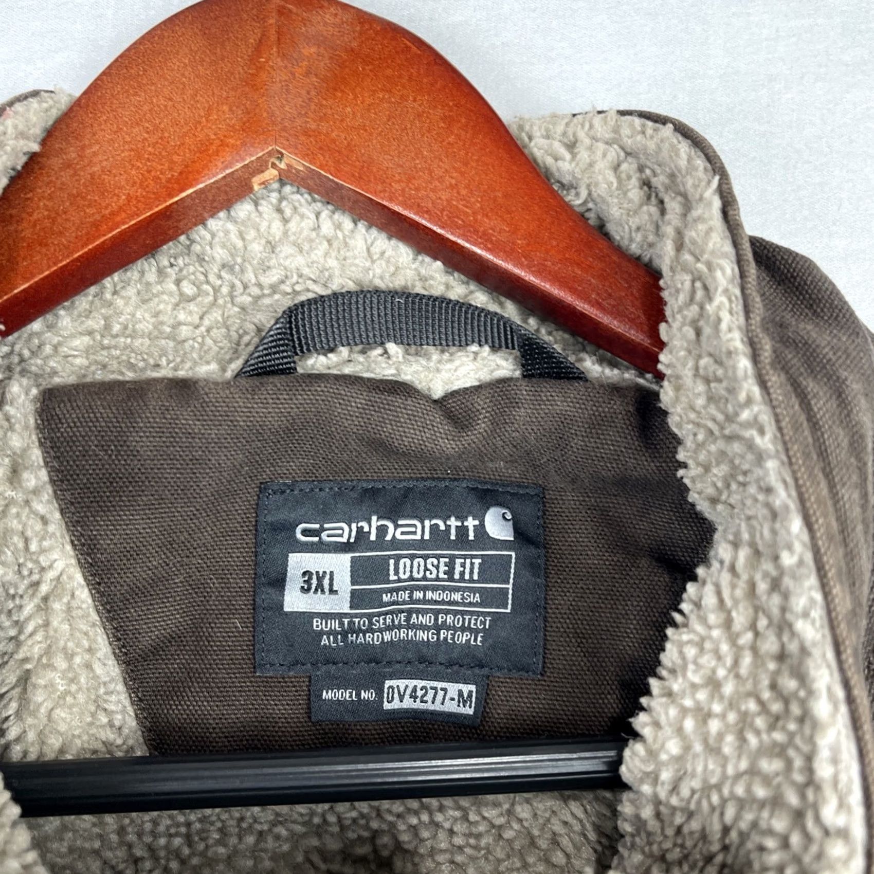 Carhartt Carhartt Vest Mens 3XL Brown Duck Canvas Lined Zip Up 0V4277-M Size US XXL / EU 58 / 5 - 7 Thumbnail