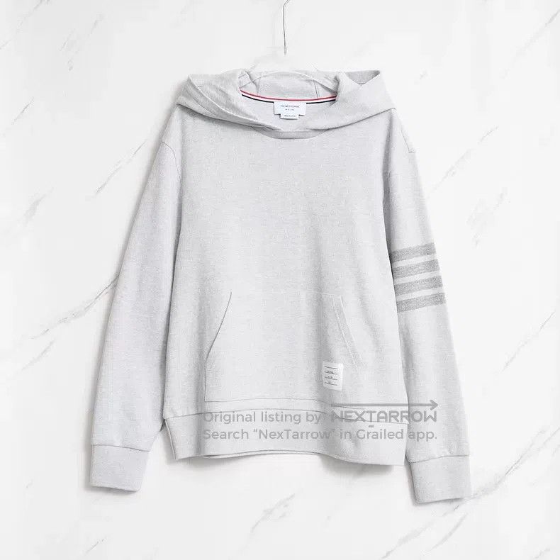 Thom Browne Thom Browne Striped hooded sweatshirt Size US XL / EU 56 / 4 - 1 Thumbnail