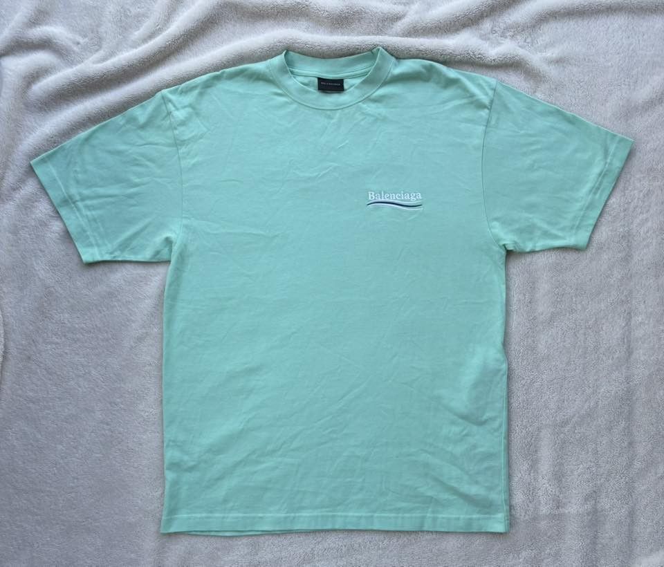 Balenciaga Balenciaga Tiffany Embroidered Political Campaign Logo Tee Size US M / EU 48-50 / 2 - 1 Thumbnail
