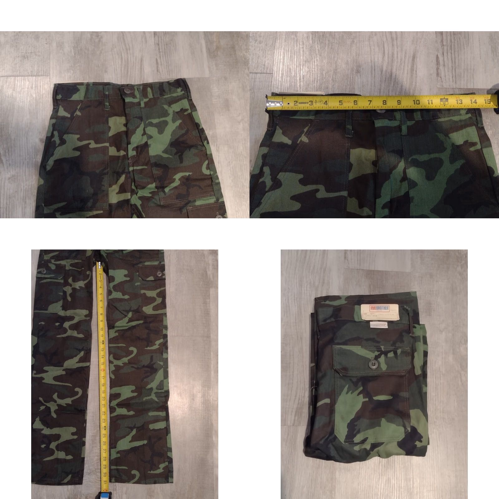Vintage VINTAGE Five Brother Cargo Pants Mens 28x31 Camouflage Cotton USA Rare New Size US 28 / EU 44 - 8 Thumbnail