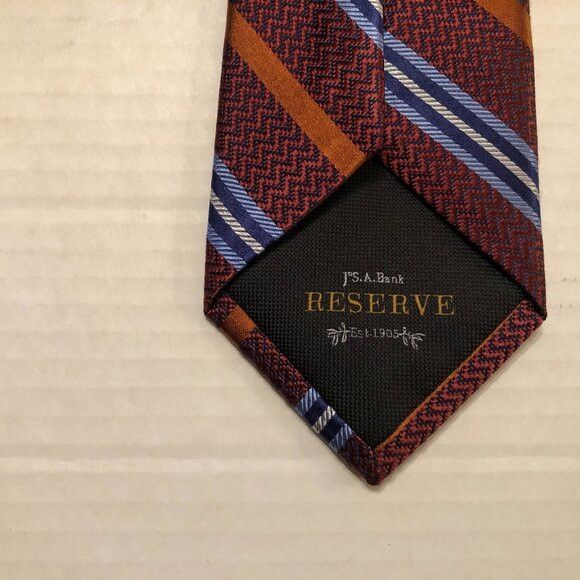 Jos. A. Bank jos.a.bank reserve men's new 100%silk tie 3" X 59" Size ONE SIZE - 4 Thumbnail