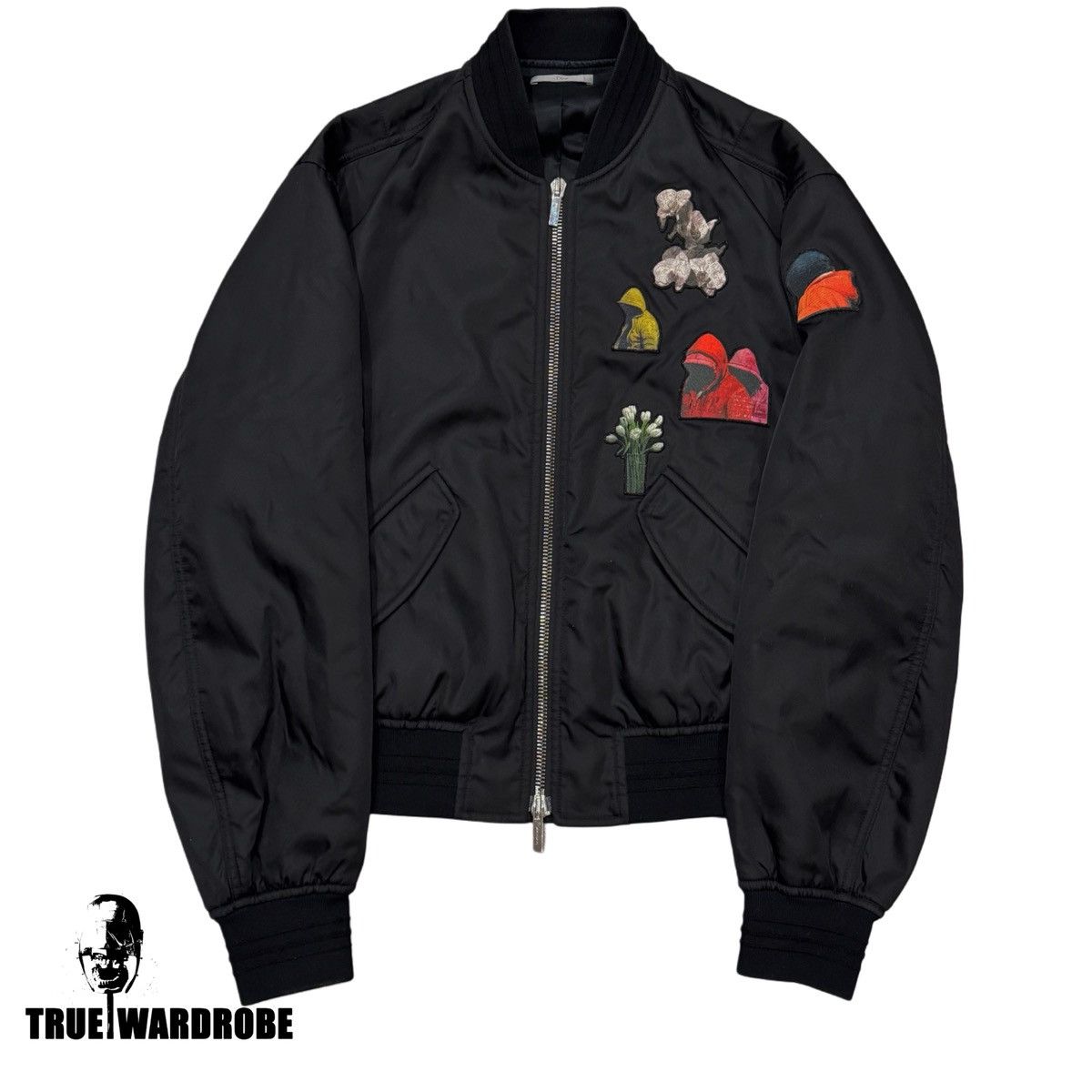 Dior 2018 Dior Homme X Francois Bard Black Embroidered Bomber Size US M / EU 48-50 / 2 - 1 Thumbnail