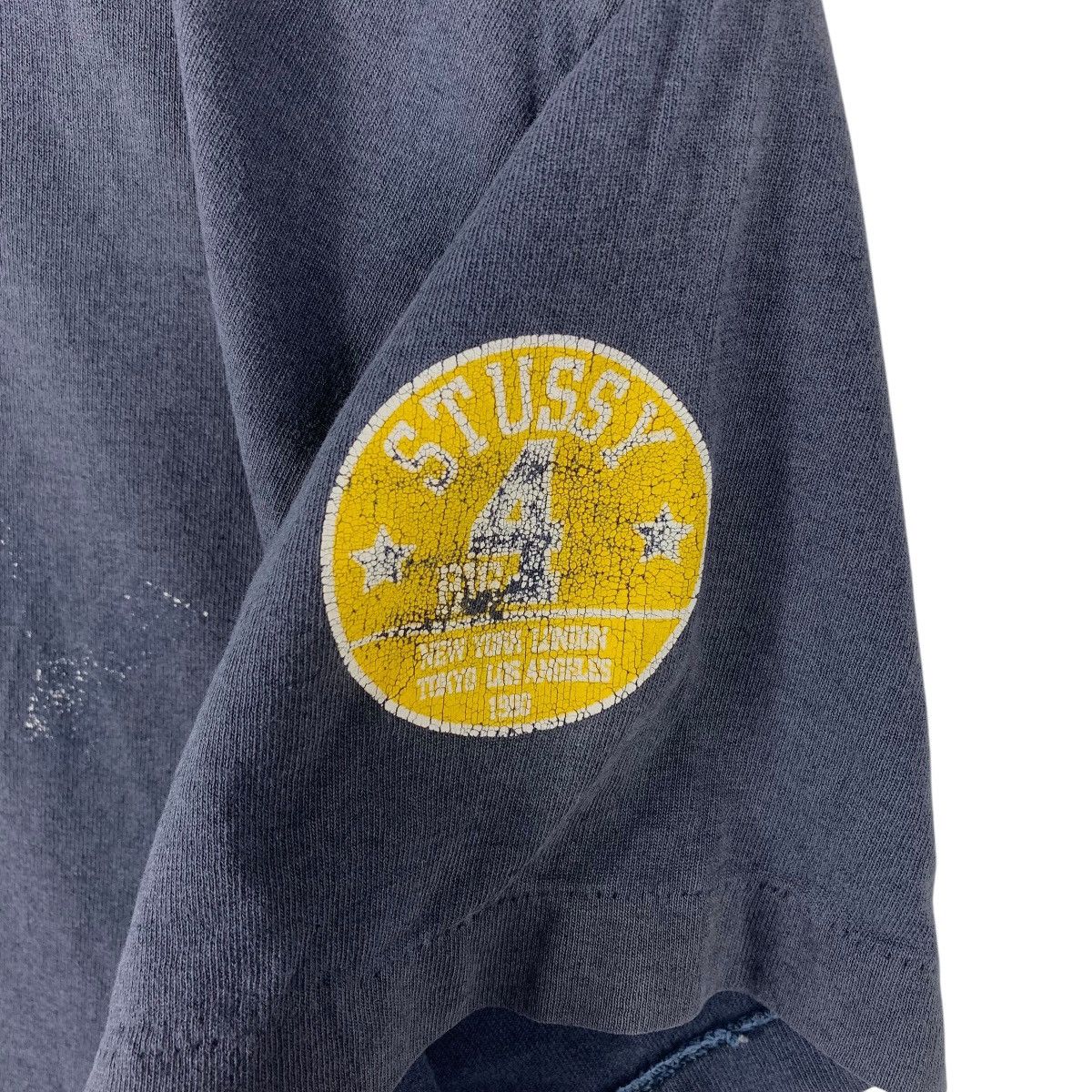 Stussy × Vintage Vintage 90s STUSSY 18 big printed streetwear tee Size US S / EU 44-46 / 1 - 10 Thumbnail