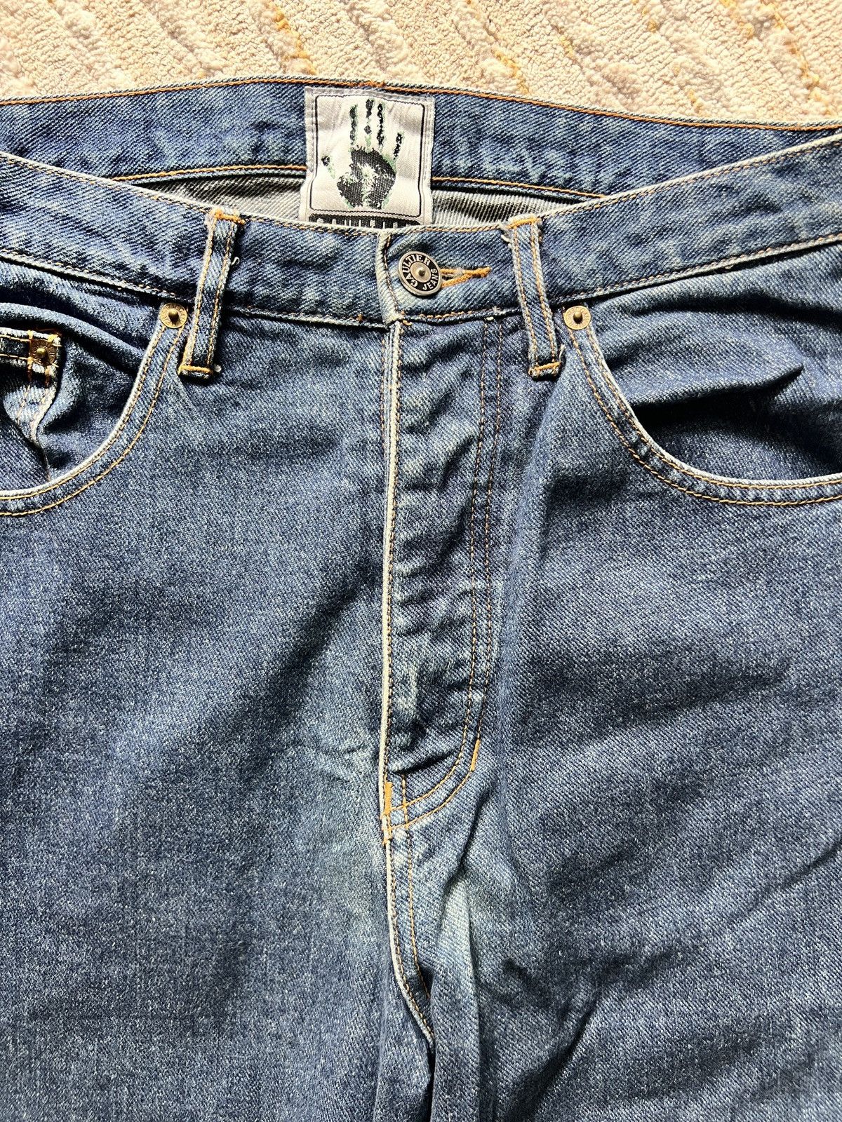 Designer × Jean Paul Gaultier Vintage JPG Gaultier Jeans Straight Wide Denim Jeans Size US 30 / EU 46 - 3 Thumbnail