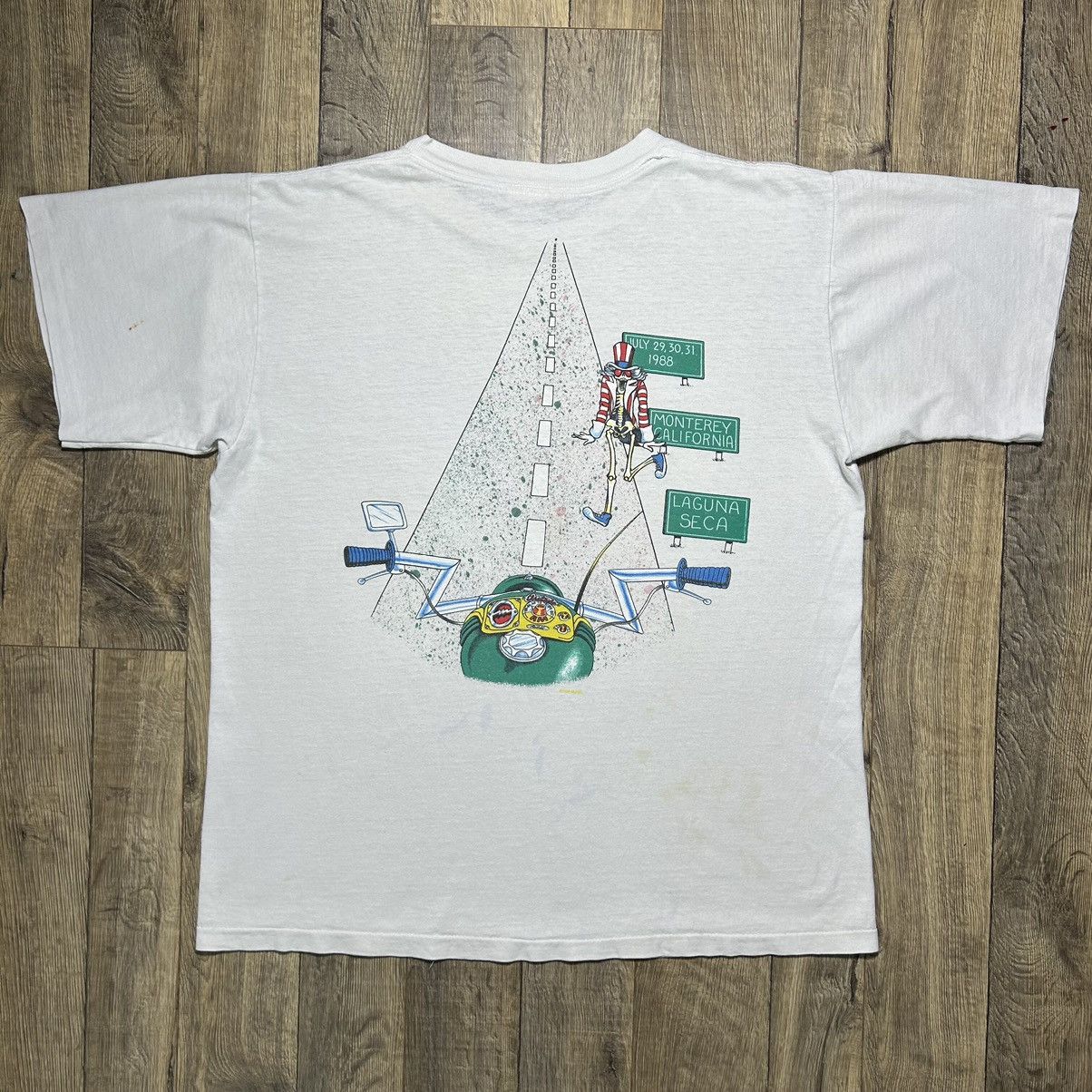 Grateful Dead × Vintage Grateful Dead Motorcycle Tour T Shirt Vintage 1988 Large 80s Size US L / EU 52-54 / 3 - 5 Thumbnail