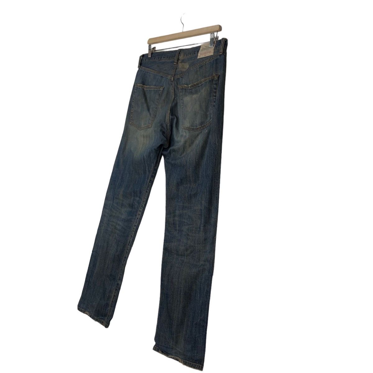 Japanese Brand 🔥Punk Design Distressed Style Denim Jeans Tough Japan Size US 34 / EU 50 - 10 Thumbnail