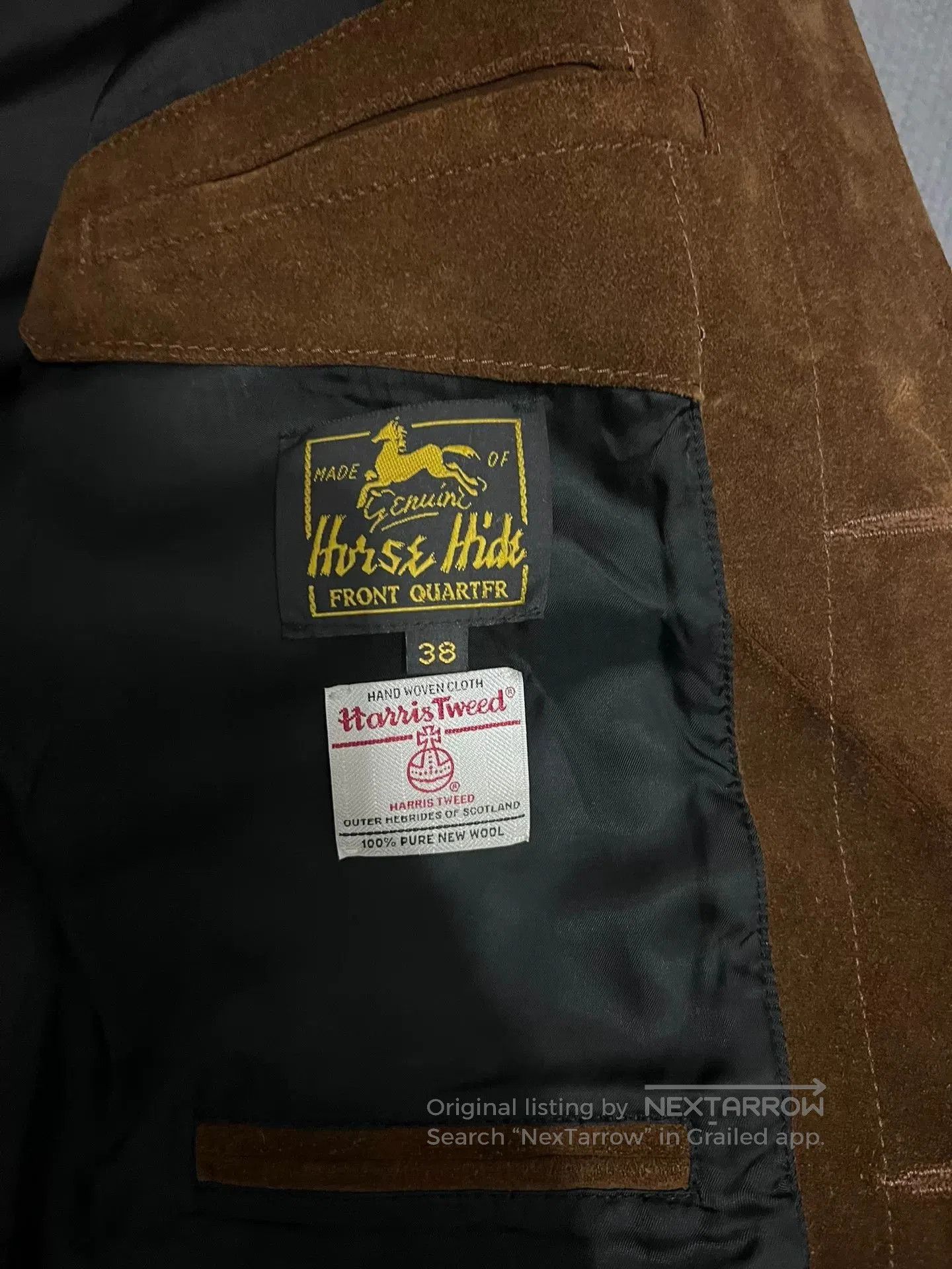 Vintage Classic Brown Suede Work Jacket. Size US M / EU 48-50 / 2 - 3 Thumbnail