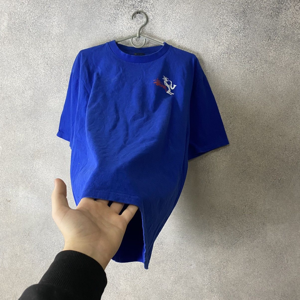 Stussy Stussy t-shirt big logo blue vintage Size US L / EU 52-54 / 3 - 8 Thumbnail