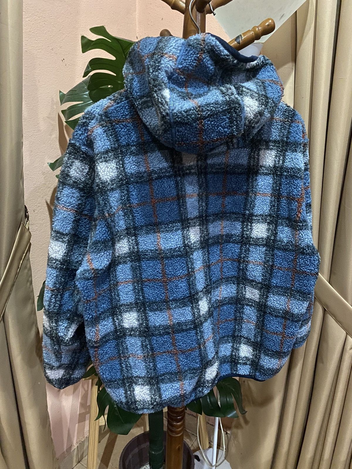 JW Anderson × Uniqlo JW Anderson UNIQLO Fleece Hoodie Plaid Jacket Blue Checkered Size US M / EU 48-50 / 2 - 7 Thumbnail