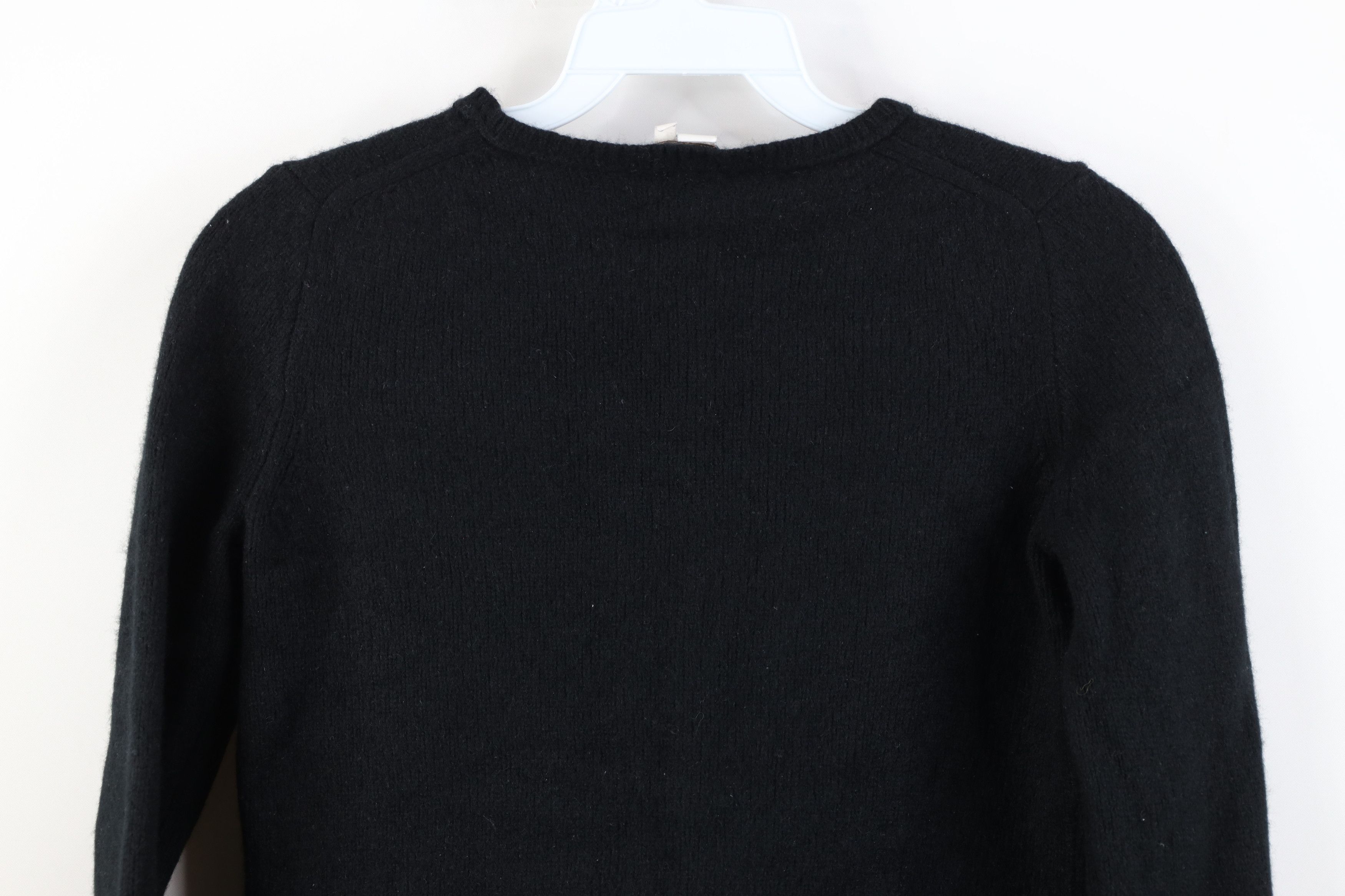 J.Crew Vintage Y2K J Crew Cropped Cashmere Knit Sweater Black Size M / US 6-8 / IT 42-44 - 9 Thumbnail