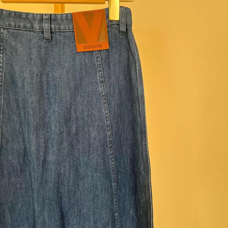 Valentino Valentino Washed blue denim long skirt Size S / US 4 / IT 40 - 5 Thumbnail