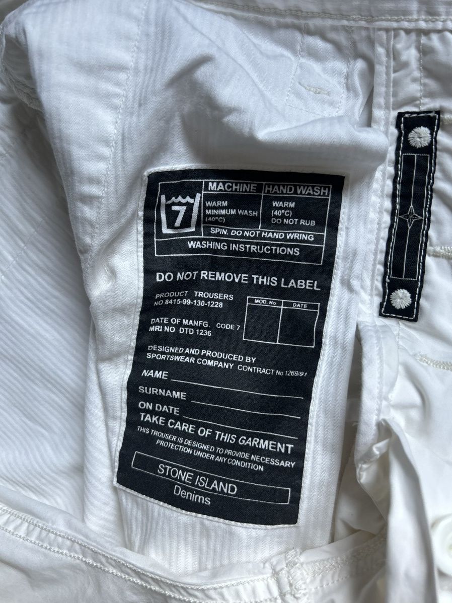 Stone Island × Vintage Stone island denim cargo pants Size US 32 / EU 48 - 15 Thumbnail