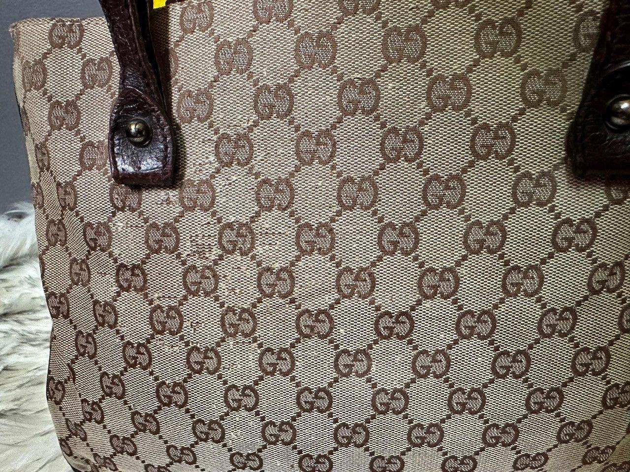 Gucci Authentic Gucci Monogram GG Bamboo Tote Bag Size ONE SIZE - 8 Thumbnail