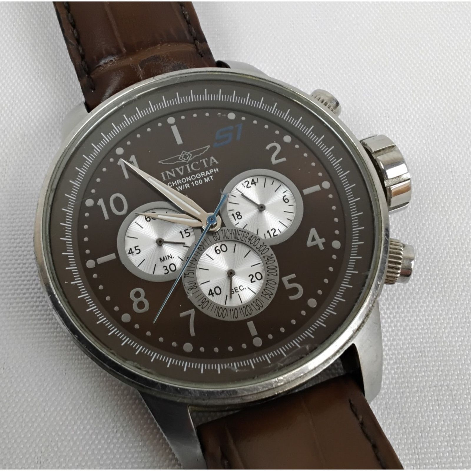 Invicta Invicta S1 Rally Chronograph Watch 23598 Silver Strap Broken Size ONE SIZE - 3 Thumbnail