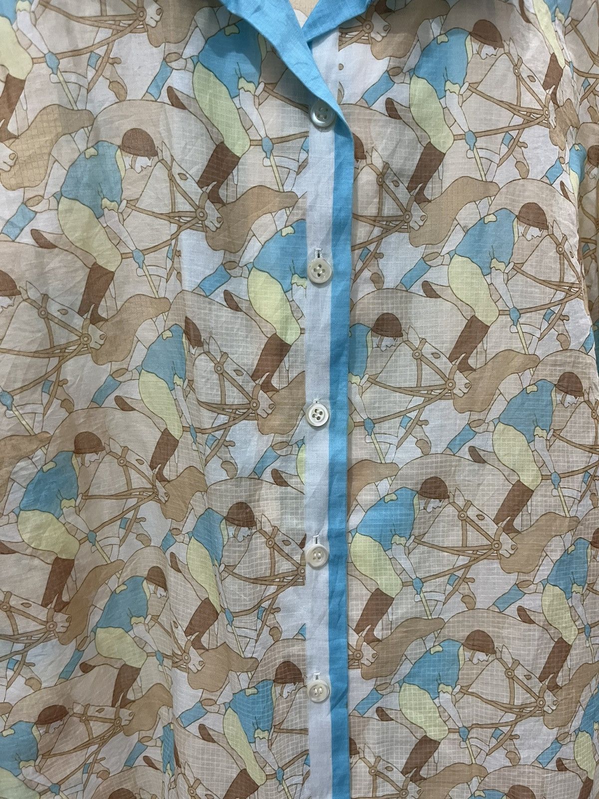 Hermes Hermes printed shirt Size S / US 4 / IT 40 - 7 Thumbnail
