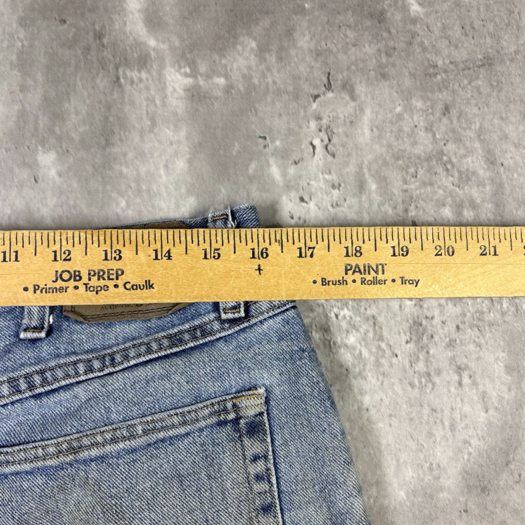 Wrangler VINTAGE Wrangler Jeans Shorts Jorts Baggy Wide Leg Workwear 32 2000s Blue Denim Cargo 90s Mens Size US 32 / EU 48 - 3 Thumbnail