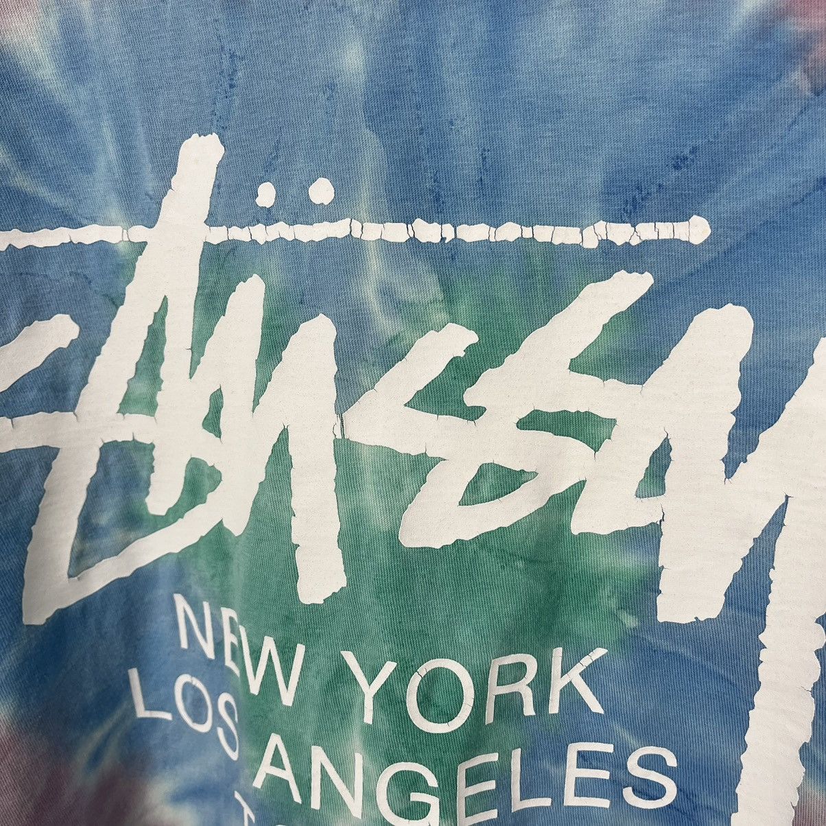 Stussy Vintage Stussy world Tour big logo tie-dye tee 90’s Size US M / EU 48-50 / 2 - 18 Thumbnail