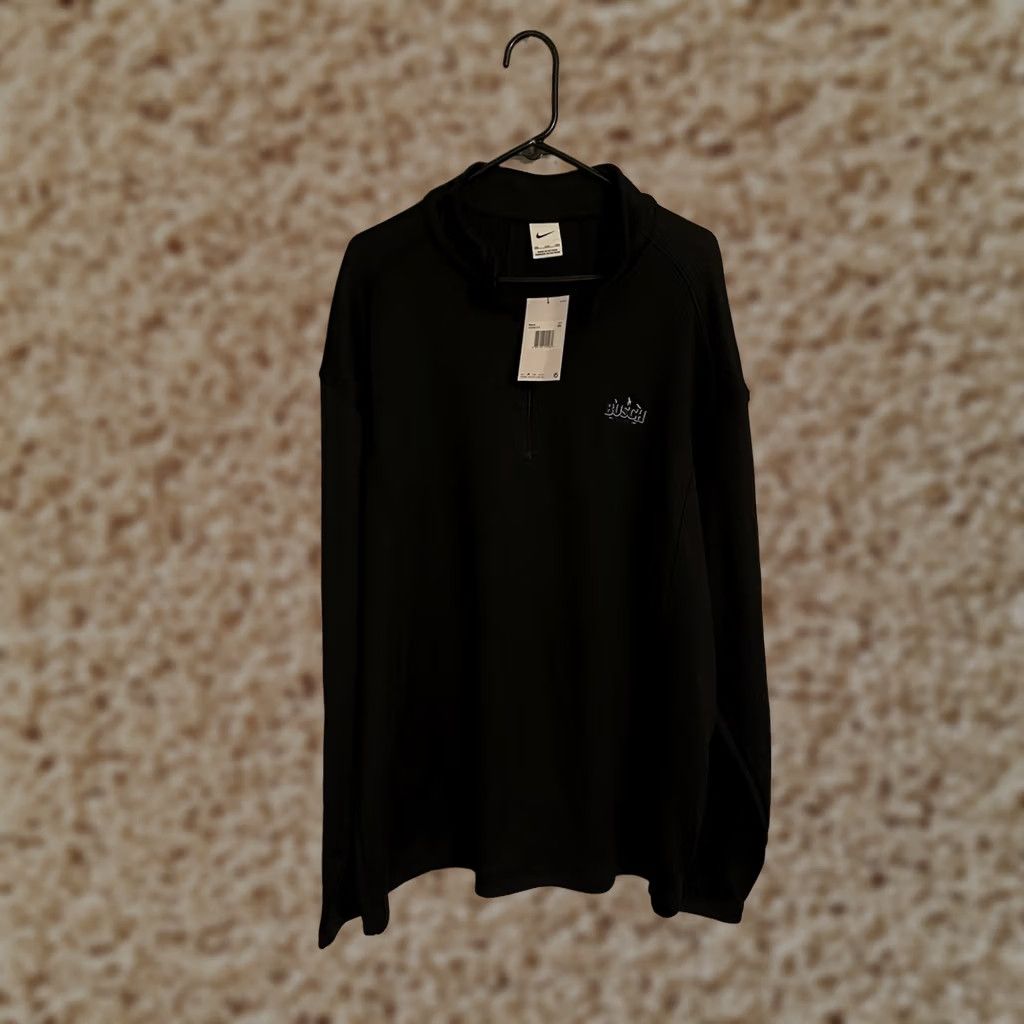 Nike VINTAGE? No — Nike Black 1/4 Zip Golf Pullover Men 3XL Nike Logo Logo Black Pullover Short Description Size US XXL / EU 58 / 5 - 1 Thumbnail
