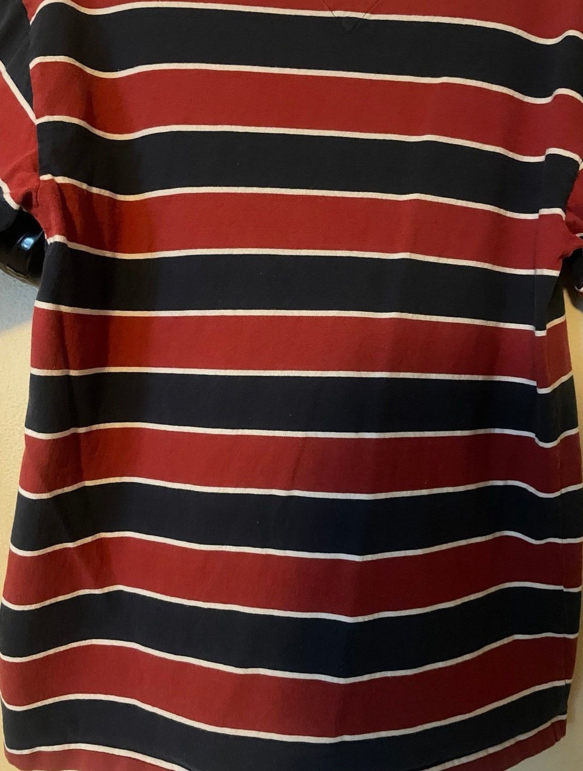 Tommy Hilfiger Vintage Men’s Tommy Hilfiger Jeans Red Blue Striped T Shirt Size US M / EU 48-50 / 2 - 4 Thumbnail