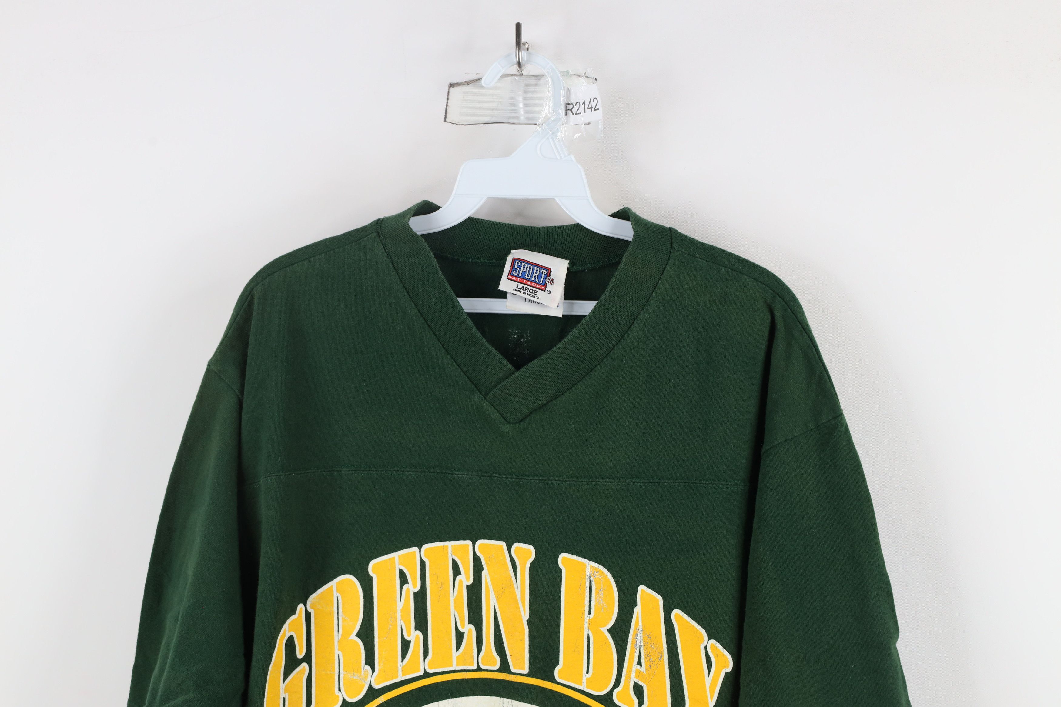 Vintage Vintage 90s Reggie White Green Bay Packers Football T-Shirt Size US L / EU 52-54 / 3 - 2 Thumbnail